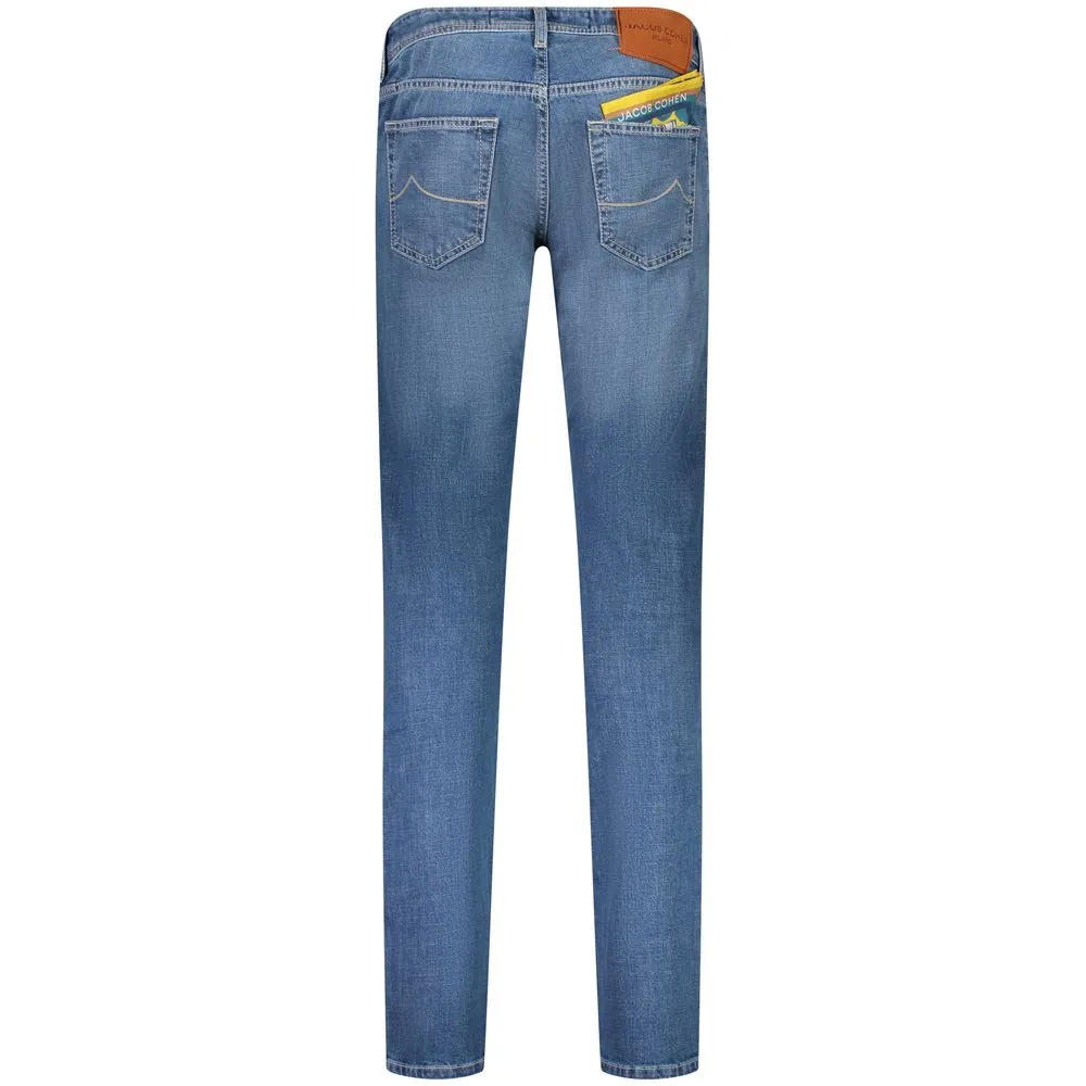 Jacob Cohen Men's Exquisite Light Blue Stretch Denim Jeans