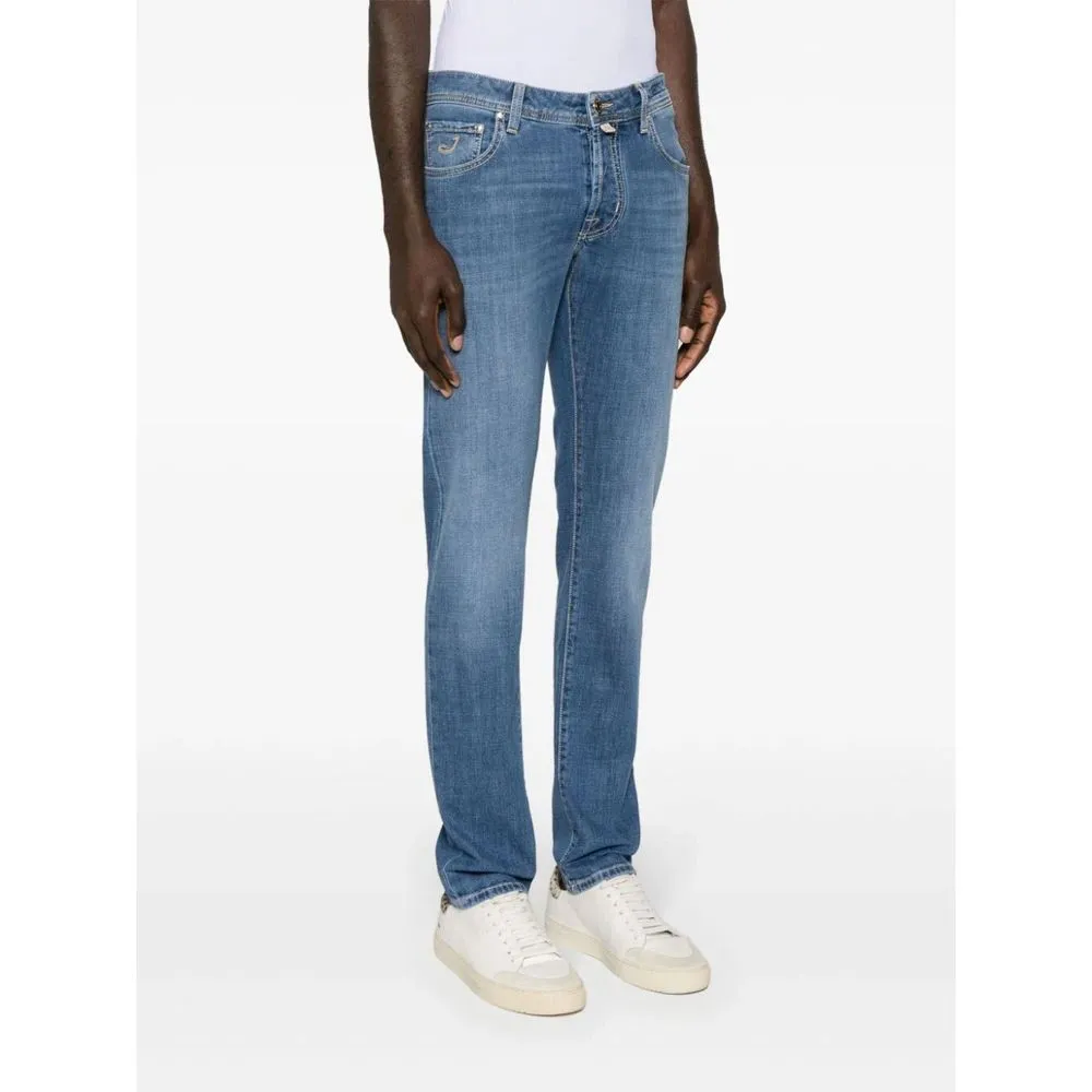 Jacob Cohen Men's Exquisite Light Blue Stretch Denim Jeans