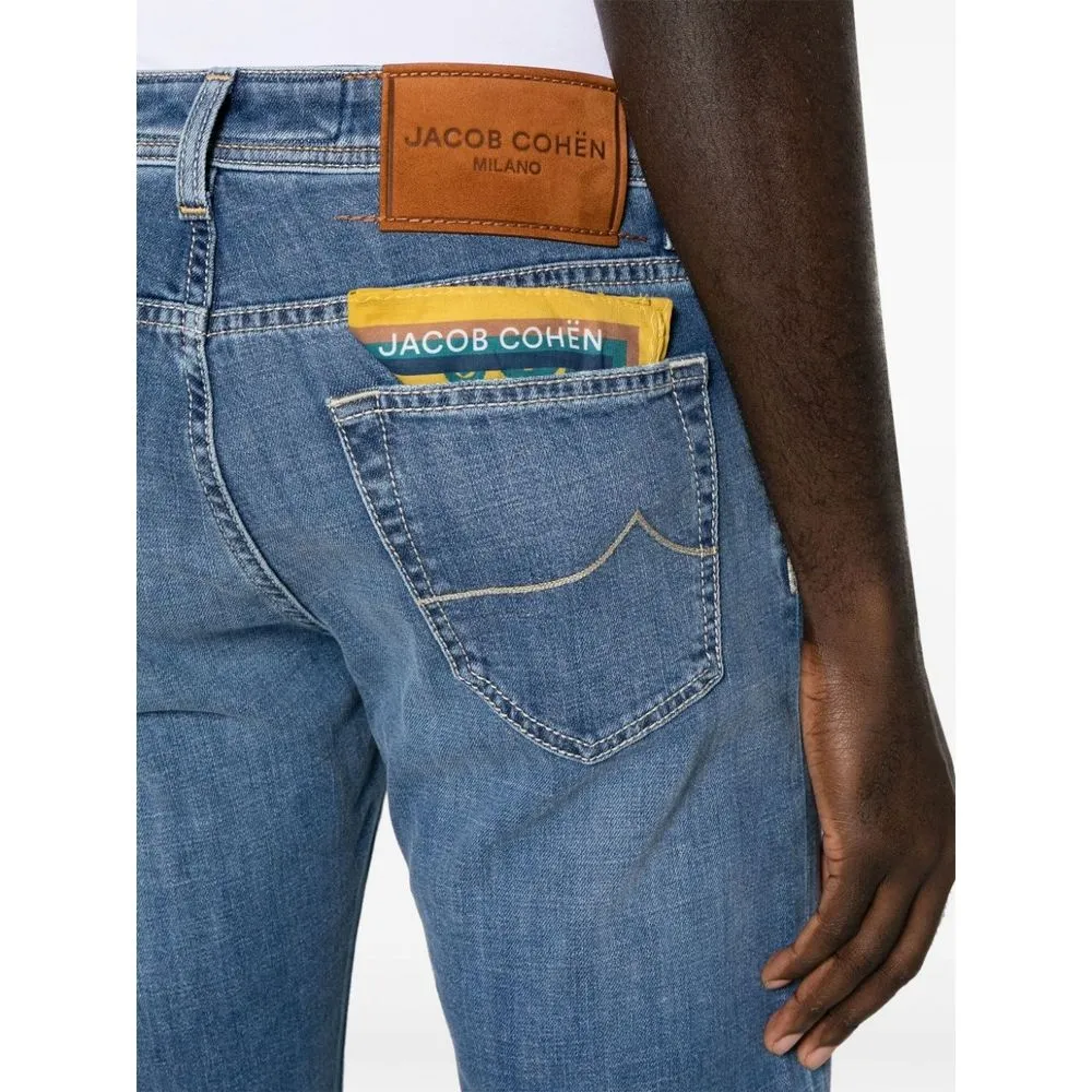 Jacob Cohen Men's Exquisite Light Blue Stretch Denim Jeans