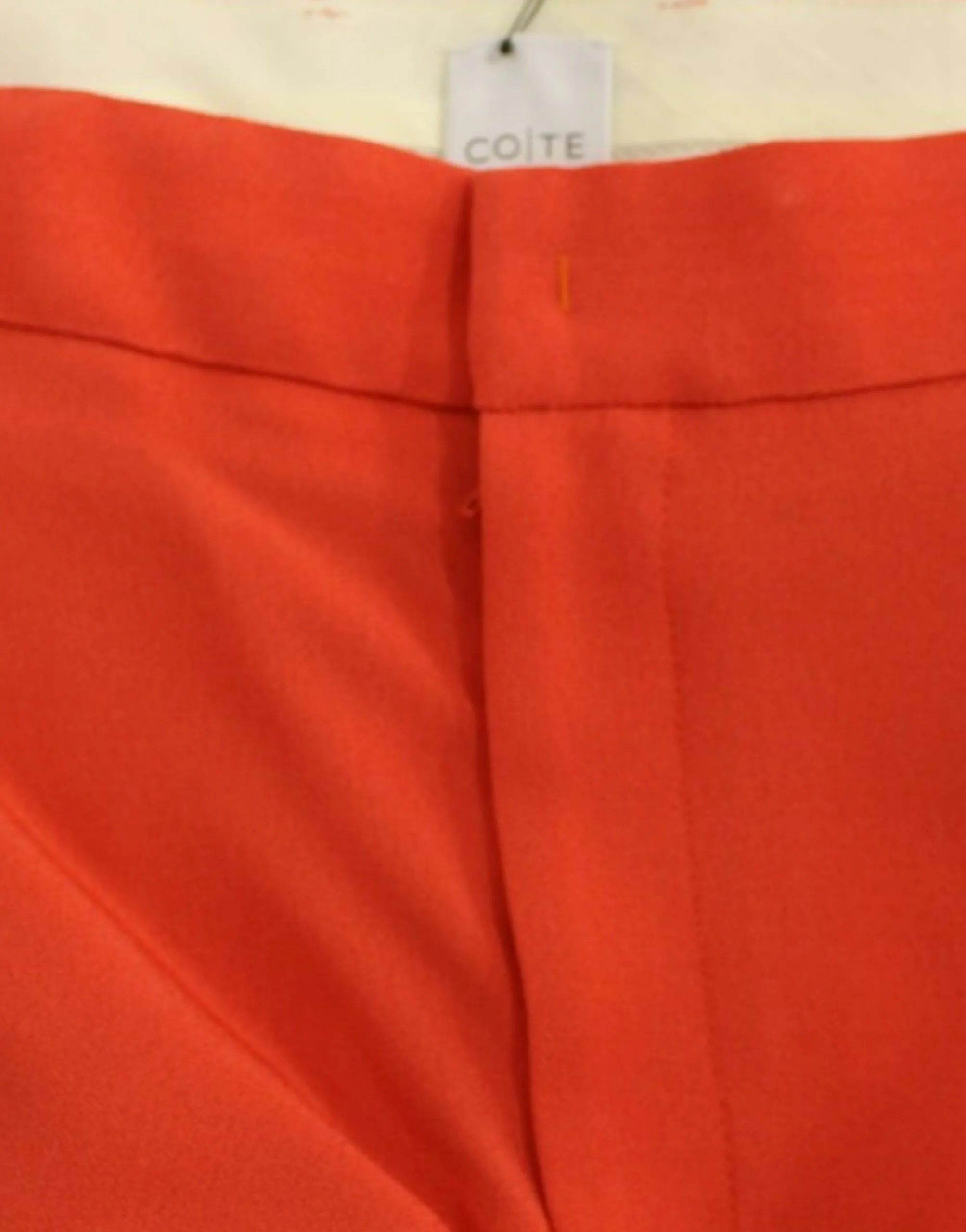 CO|TE Women's Chic Orange Boyfriend Pants - Italian Crafted
