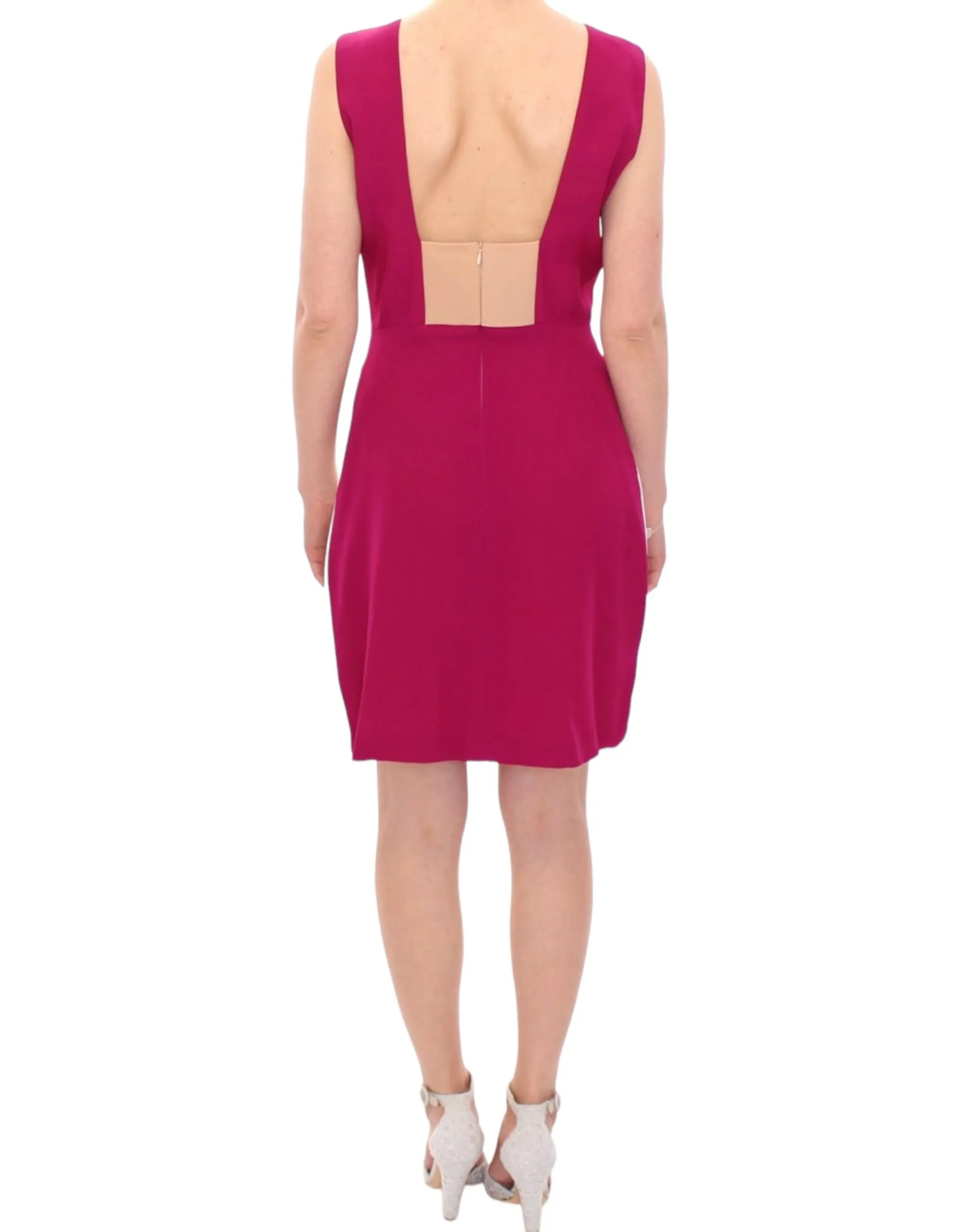 CO|TE Women's Chic Pink & White Shift Dress