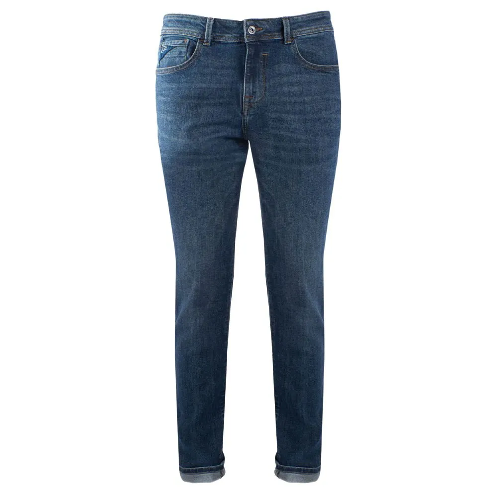 Yes Zee Men's Chic Dark Wash Comfort Denim Jeans