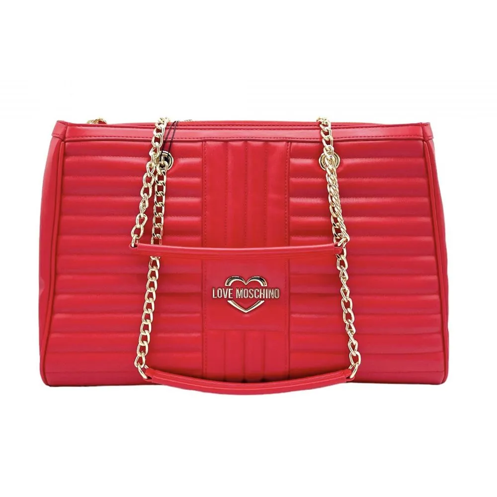 Love Moschino Women's Chic Quilted Shopper Tote in Pink