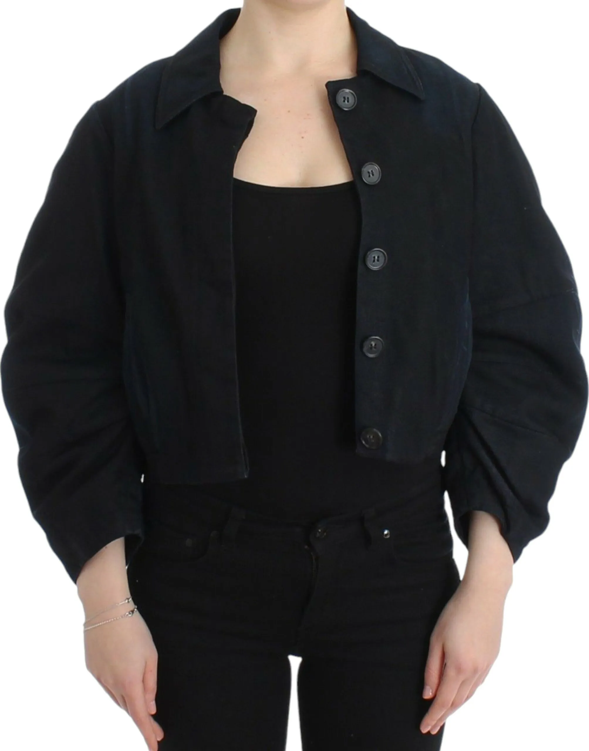 GF Ferre Women's Chic Dual-Function Denim Jacket