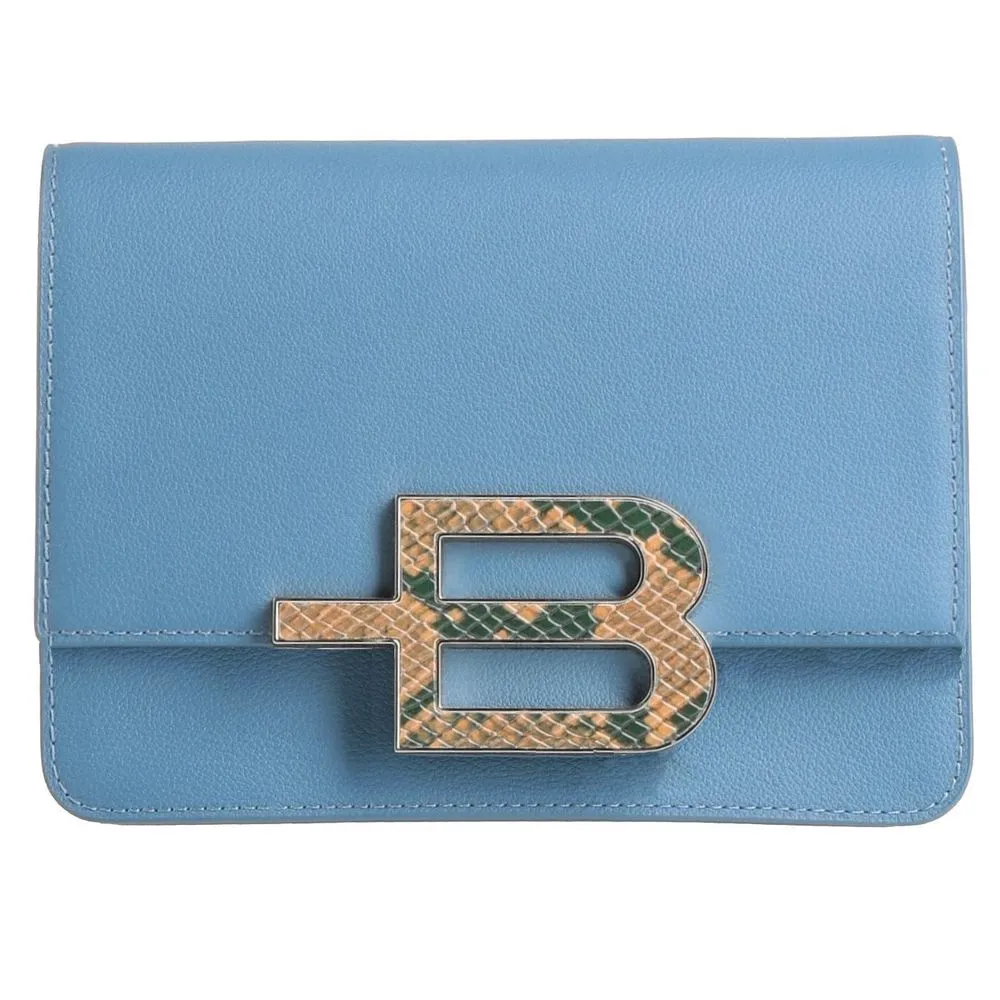 Baldinini Trend Women's Chic Calfskin Handbag with Python Print Accent