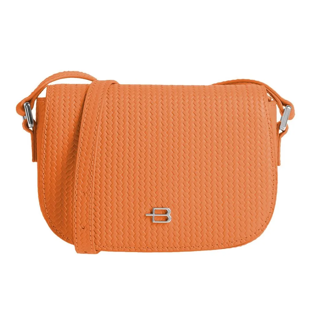 Baldinini Trend Women's Chic Woven Print Leather Crossbody Bag