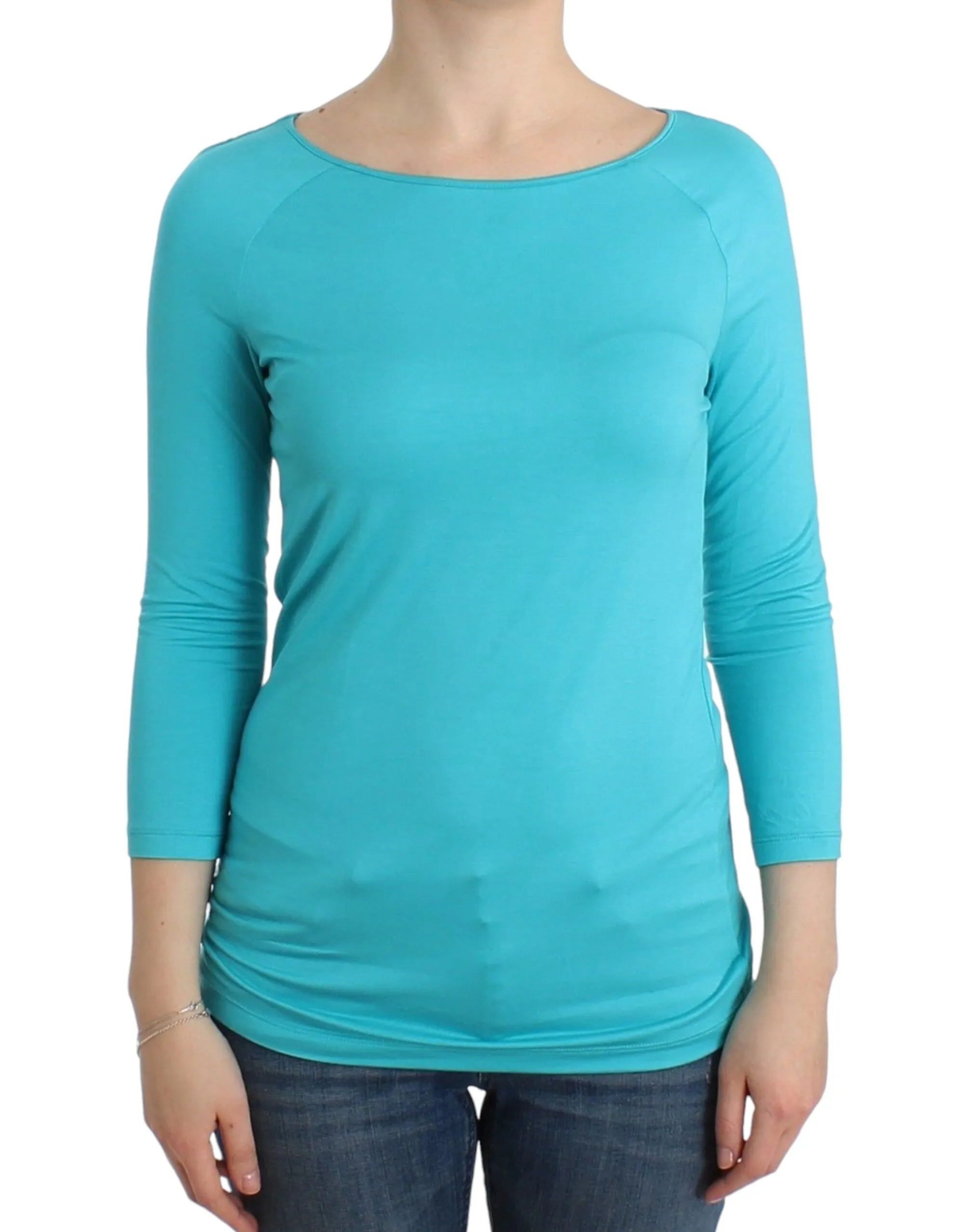 Ermanno Scervino Women's Elegant Blue Modal Blend Top