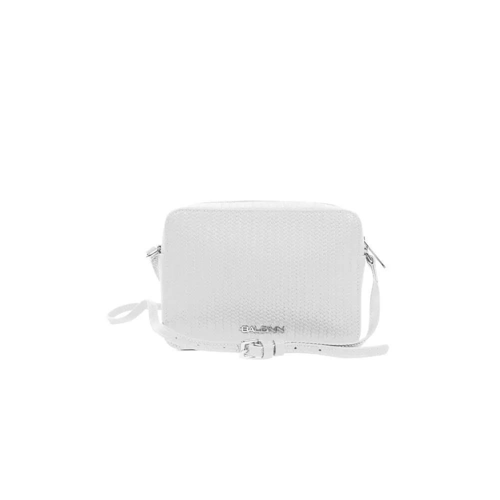 Baldinini Trend Women's Chic Woven Motif Calfskin Camera Bag