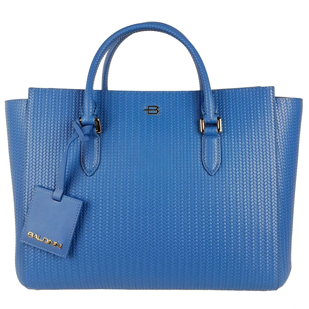 Baldinini Trend Women's Elegant Calfskin Woven Handbag