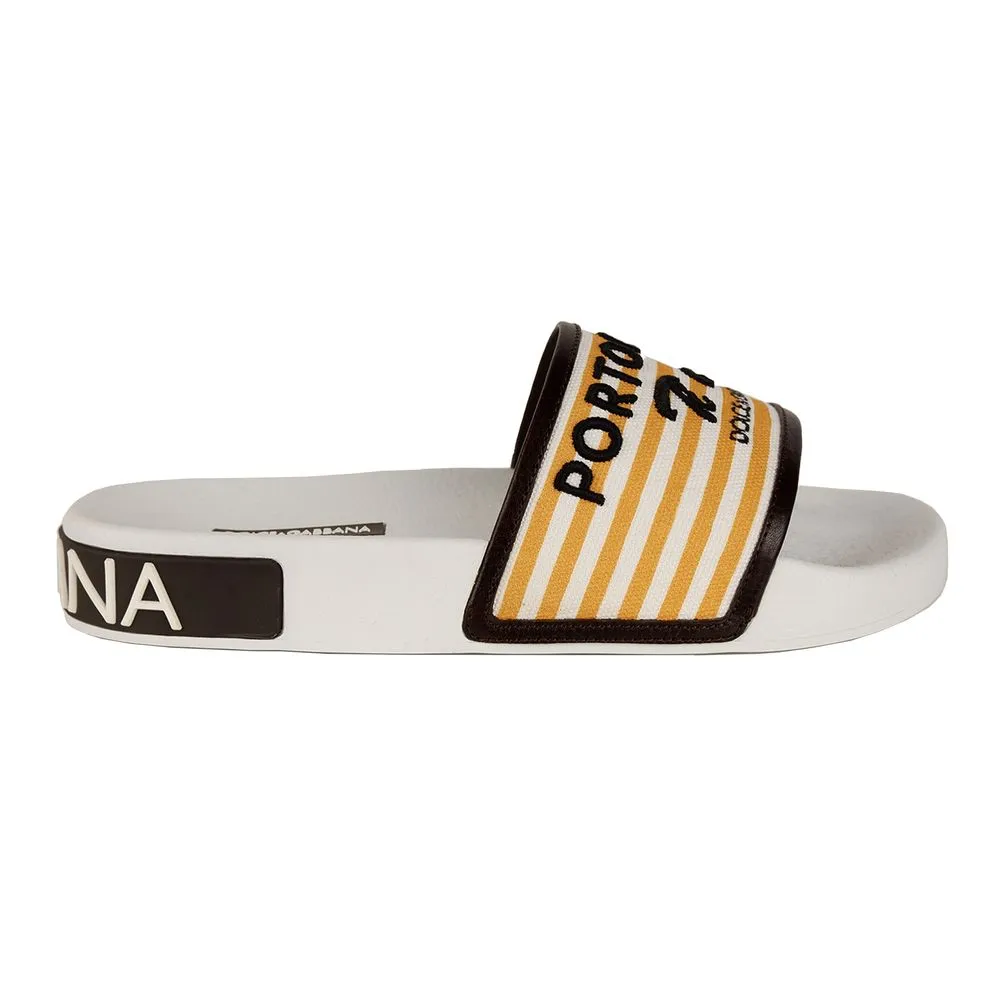 Dolce & Gabbana Women's Elegance Meets Comfort: Chic White Slippers