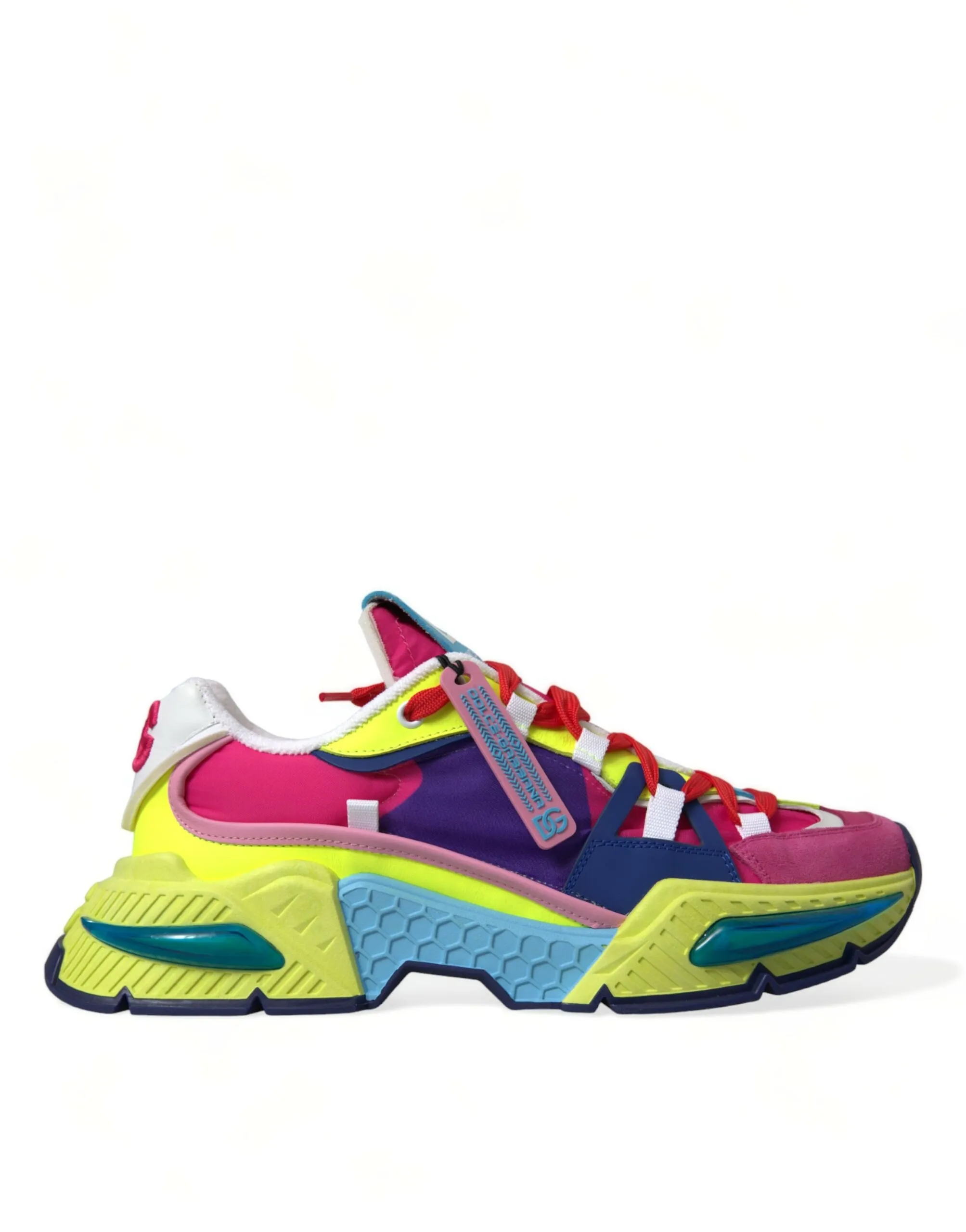 Dolce & Gabbana Men's Air Master Multicolored Lace-Up Sneakers