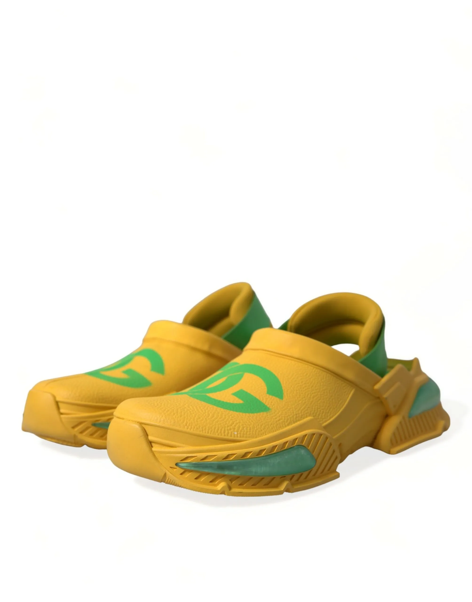 Dolce & Gabbana Men's Chic Rubber Clogs Slippers in Lush Colors