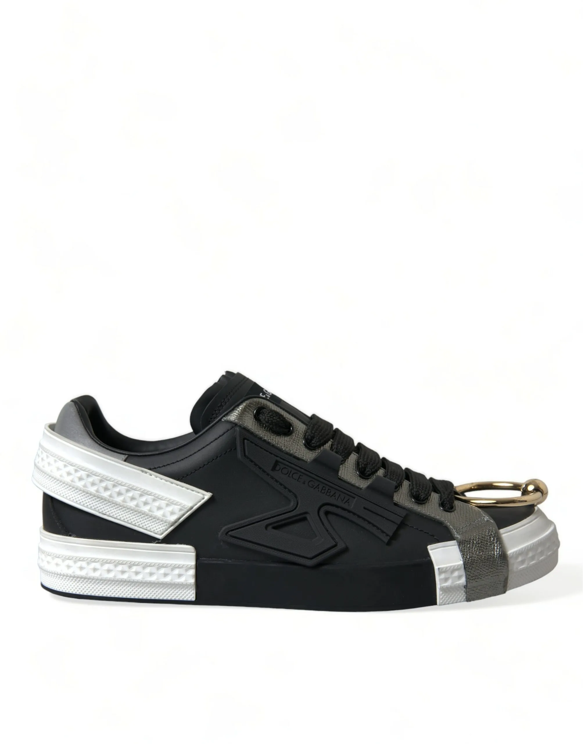 Dolce & Gabbana Men's Elegant Calfskin Low Top Sneakers