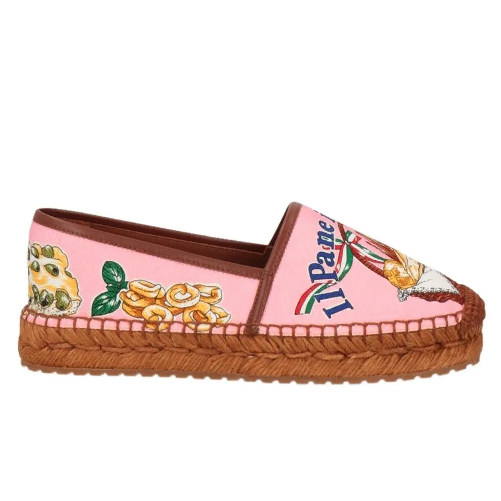 Dolce & Gabbana Women's Colorful Canvas Espadrille Slippers