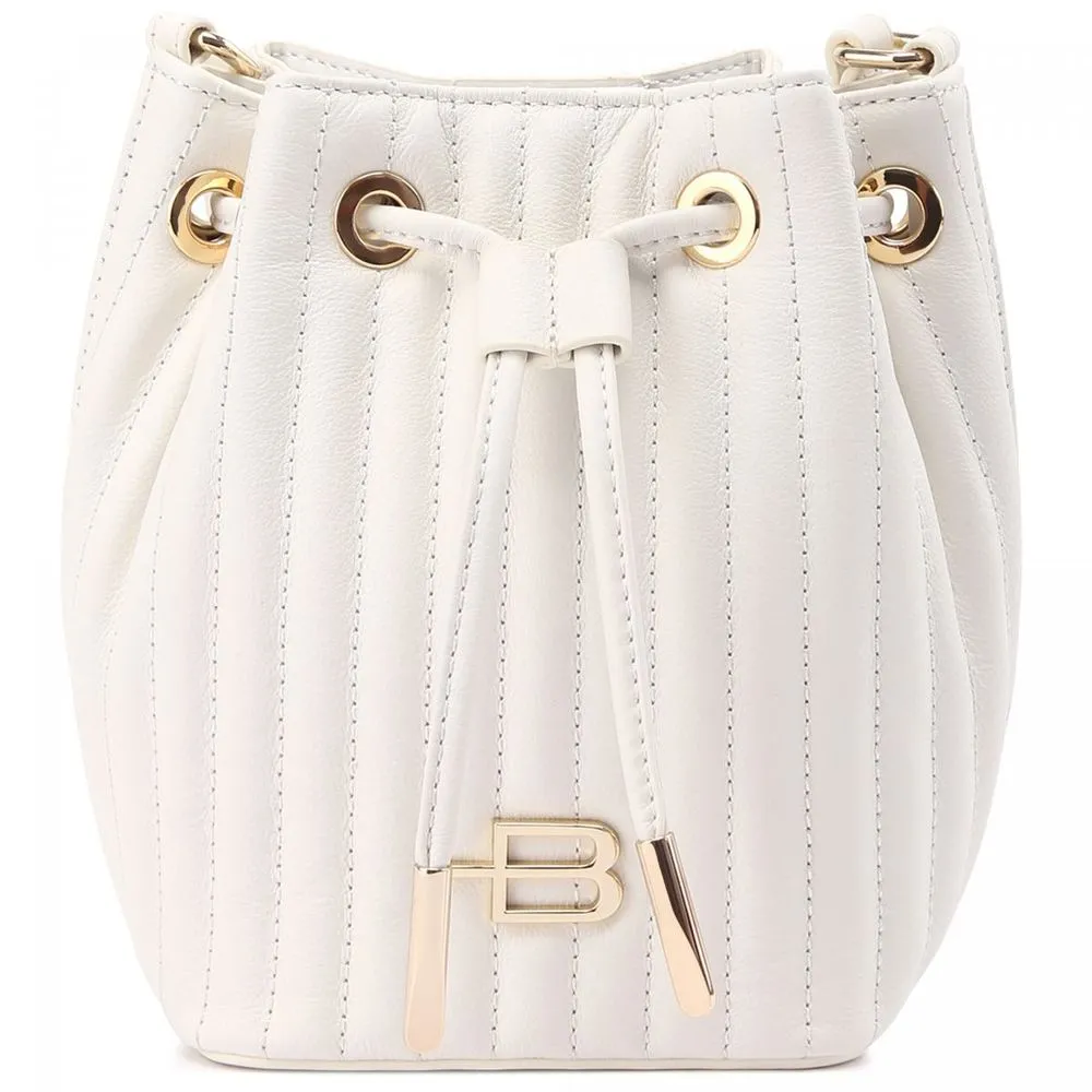 Baldinini Trend Women's Elegant Striped Mini Bucket Shoulder Bag
