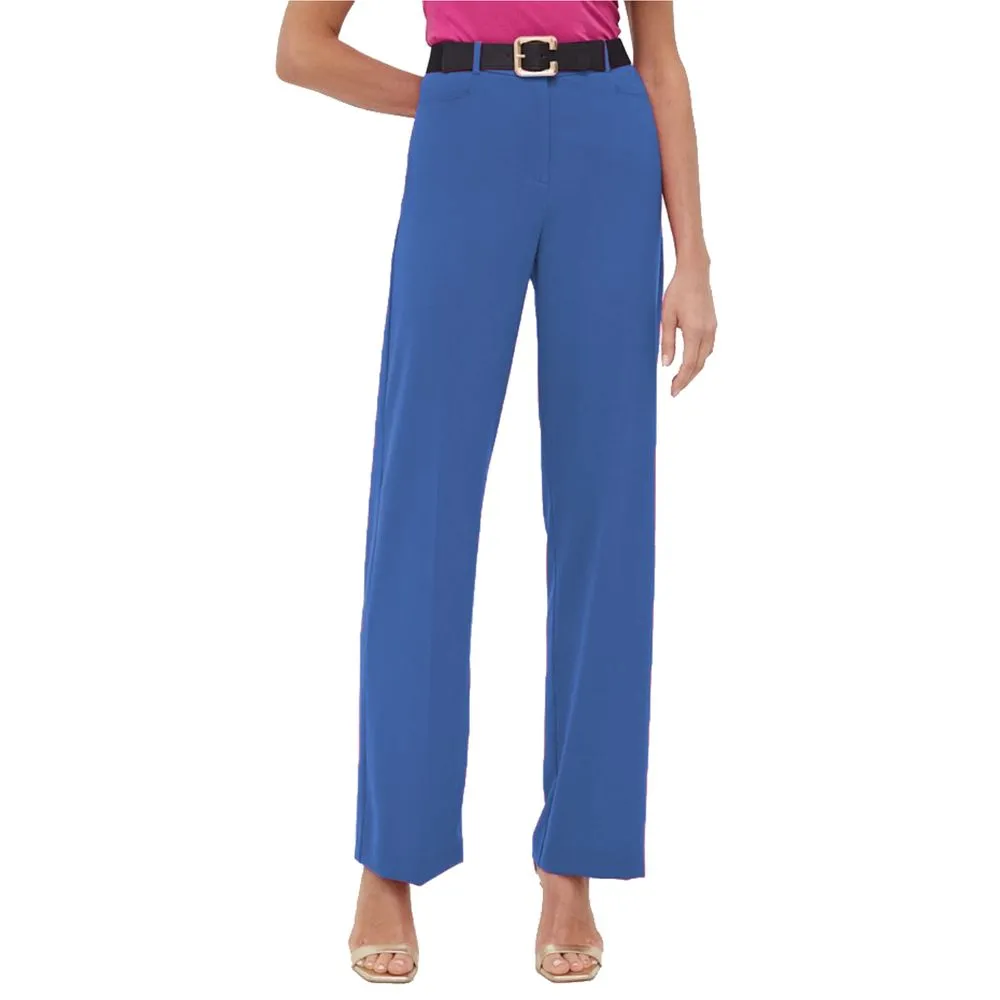 Patrizia Pepe Women's Elegant Blue Trousers for Smart Chic Style