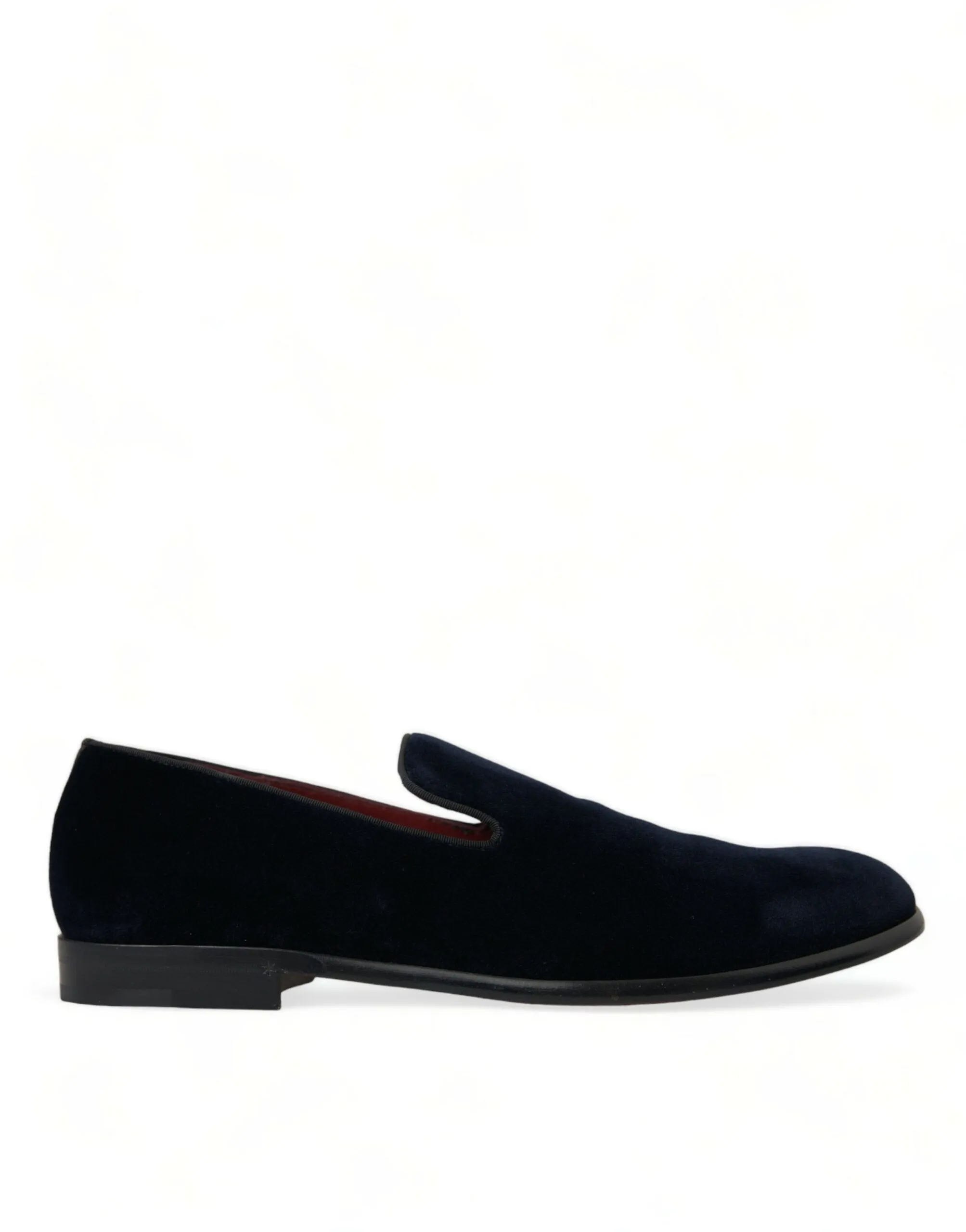 Dolce & Gabbana Men's Elegant Black Velvet Loafers for Men