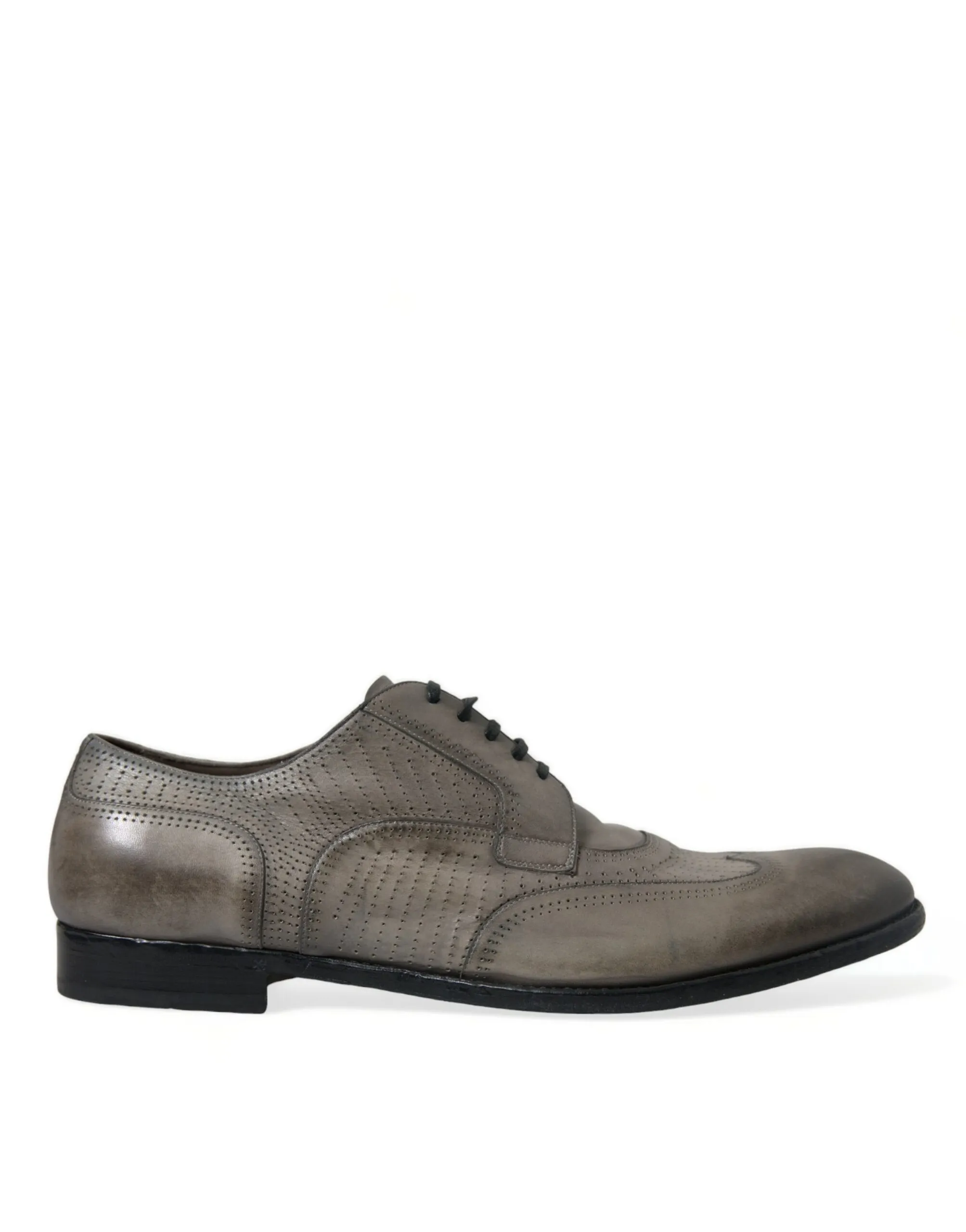 Dolce & Gabbana Men's Elegant Calfskin Derby Lace-Ups
