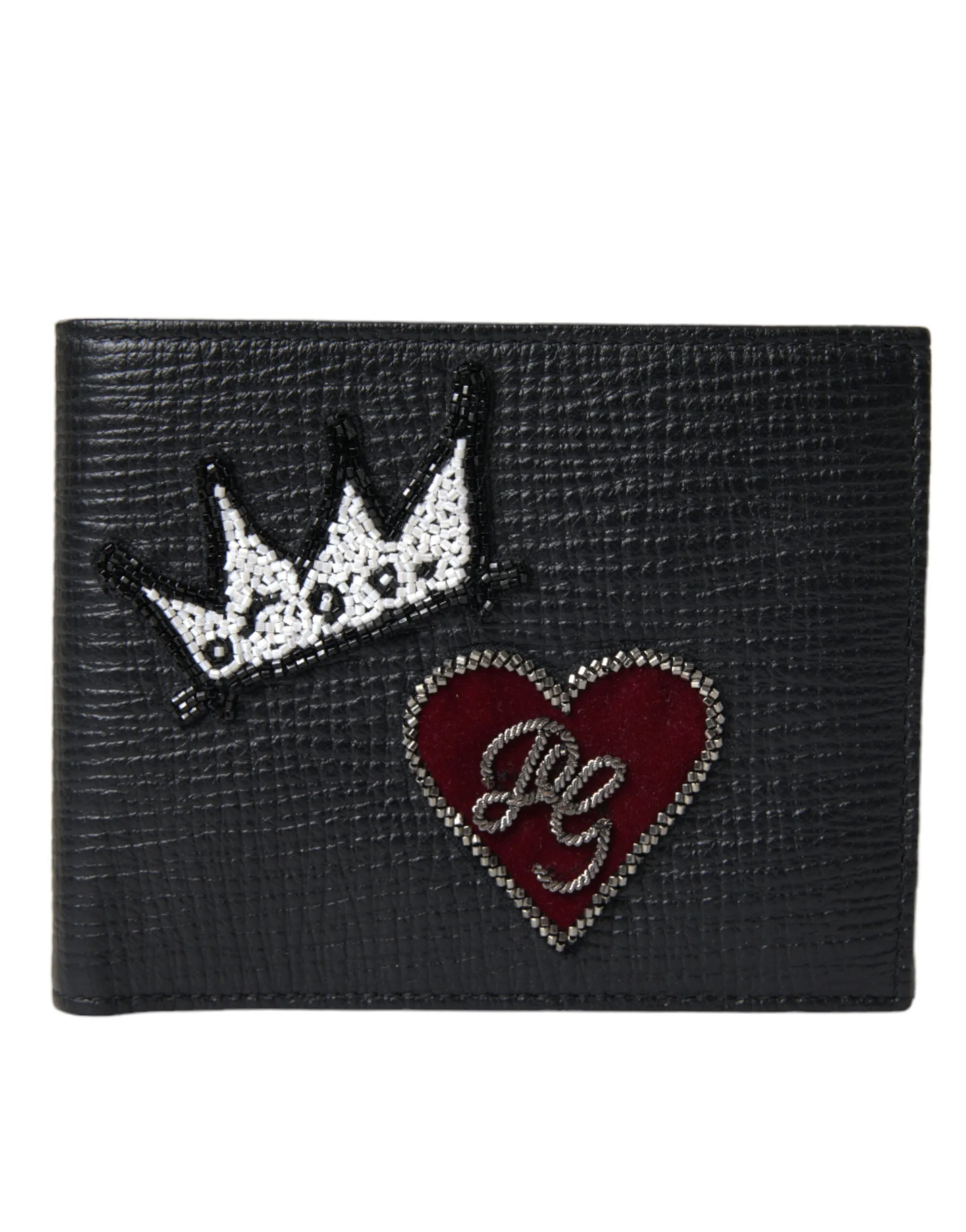 Dolce & Gabbana Men's Elegant Black Leather Bifold Wallet