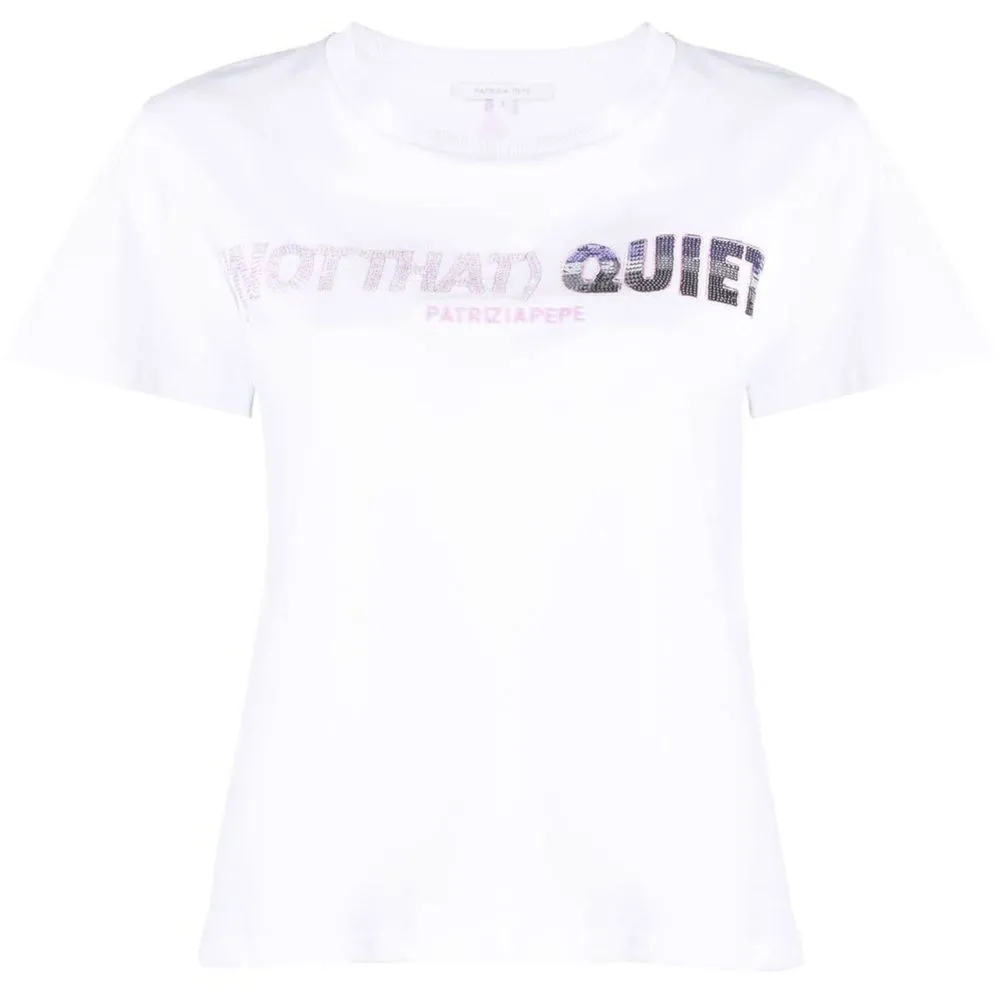 Patrizia Pepe Women's Embossed Cotton Tee - Elegance in Comfort