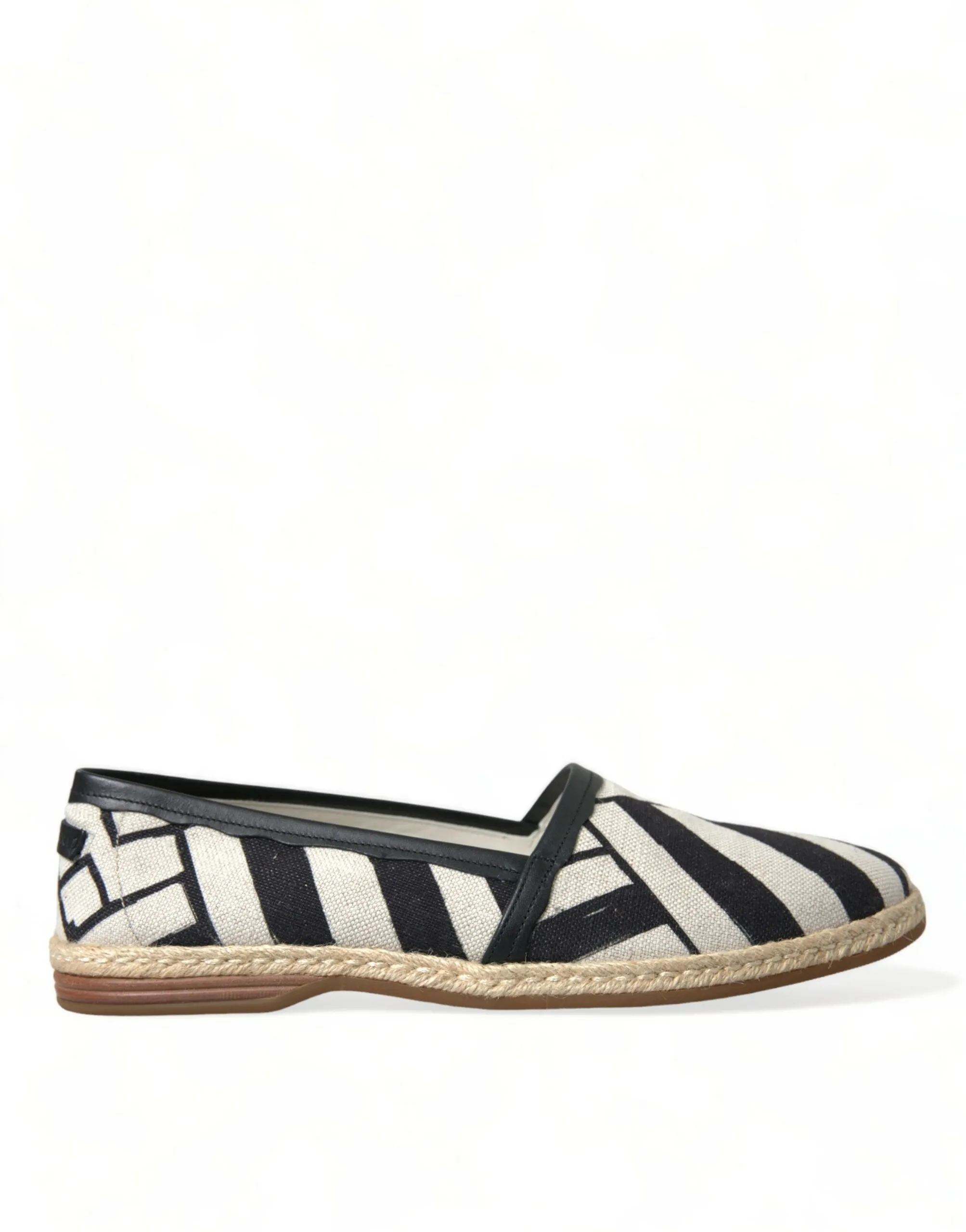 Dolce & Gabbana Men's Chic Striped Canvas Espadrilles