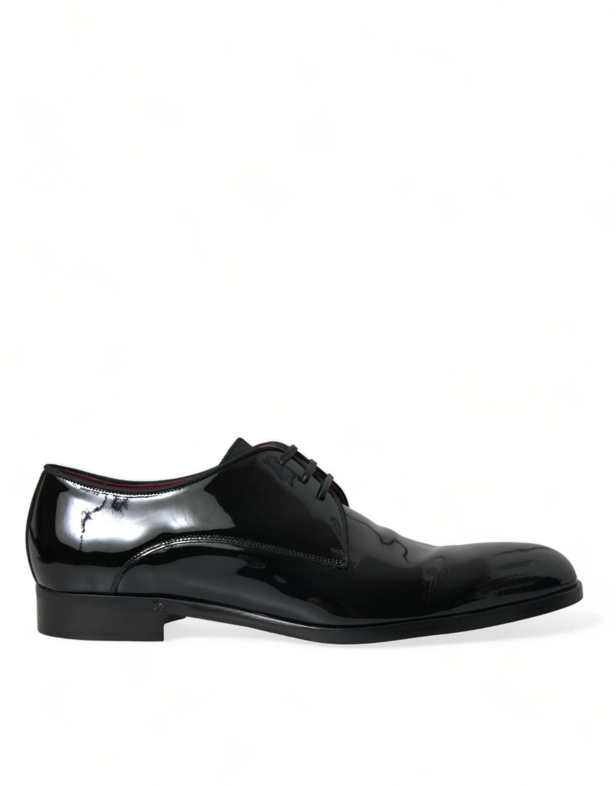 Dolce & Gabbana Men's Elegant Black Calfskin Leather Derby Shoes