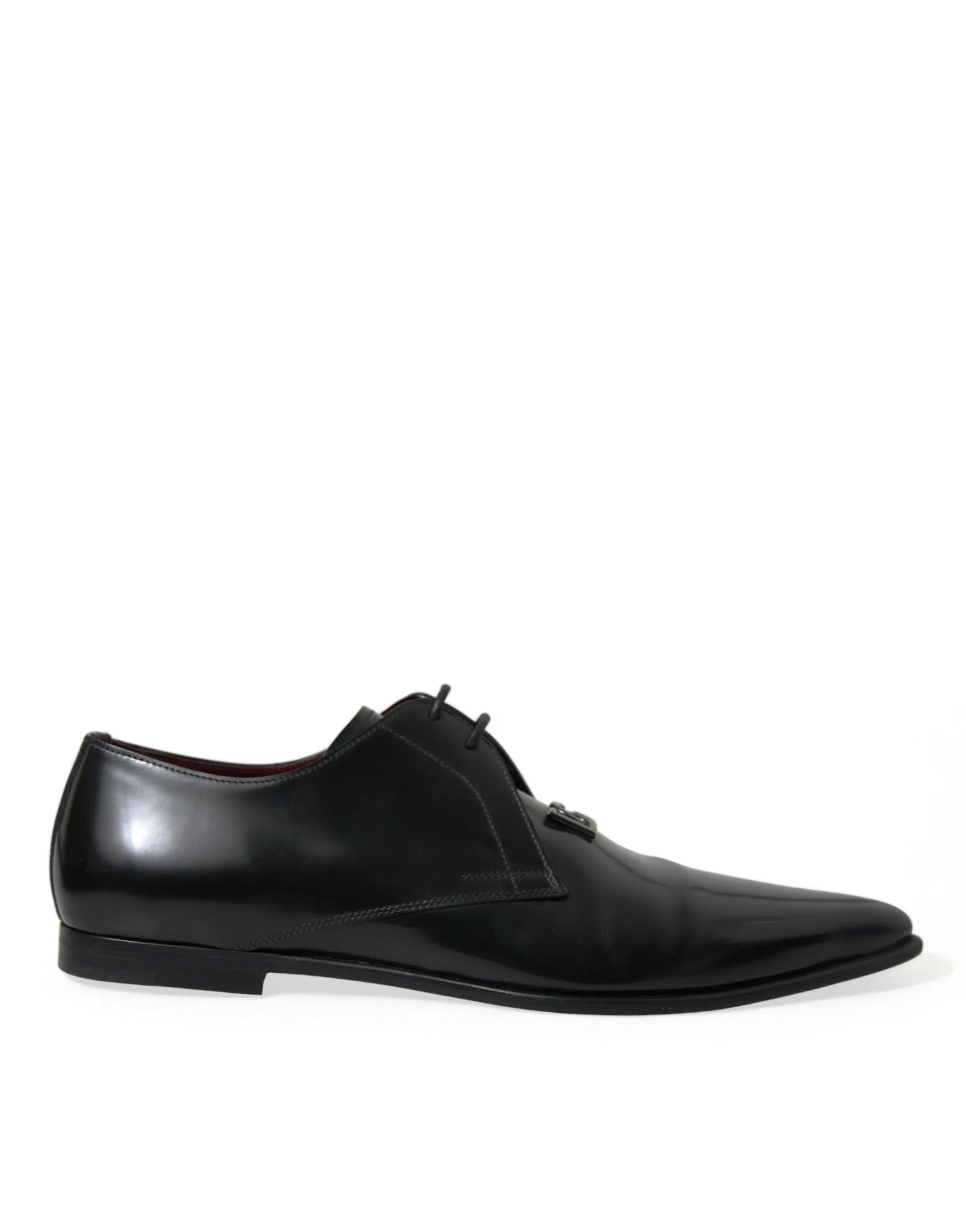 Dolce & Gabbana Men's Elegant Black Leather Derby Dress Shoes
