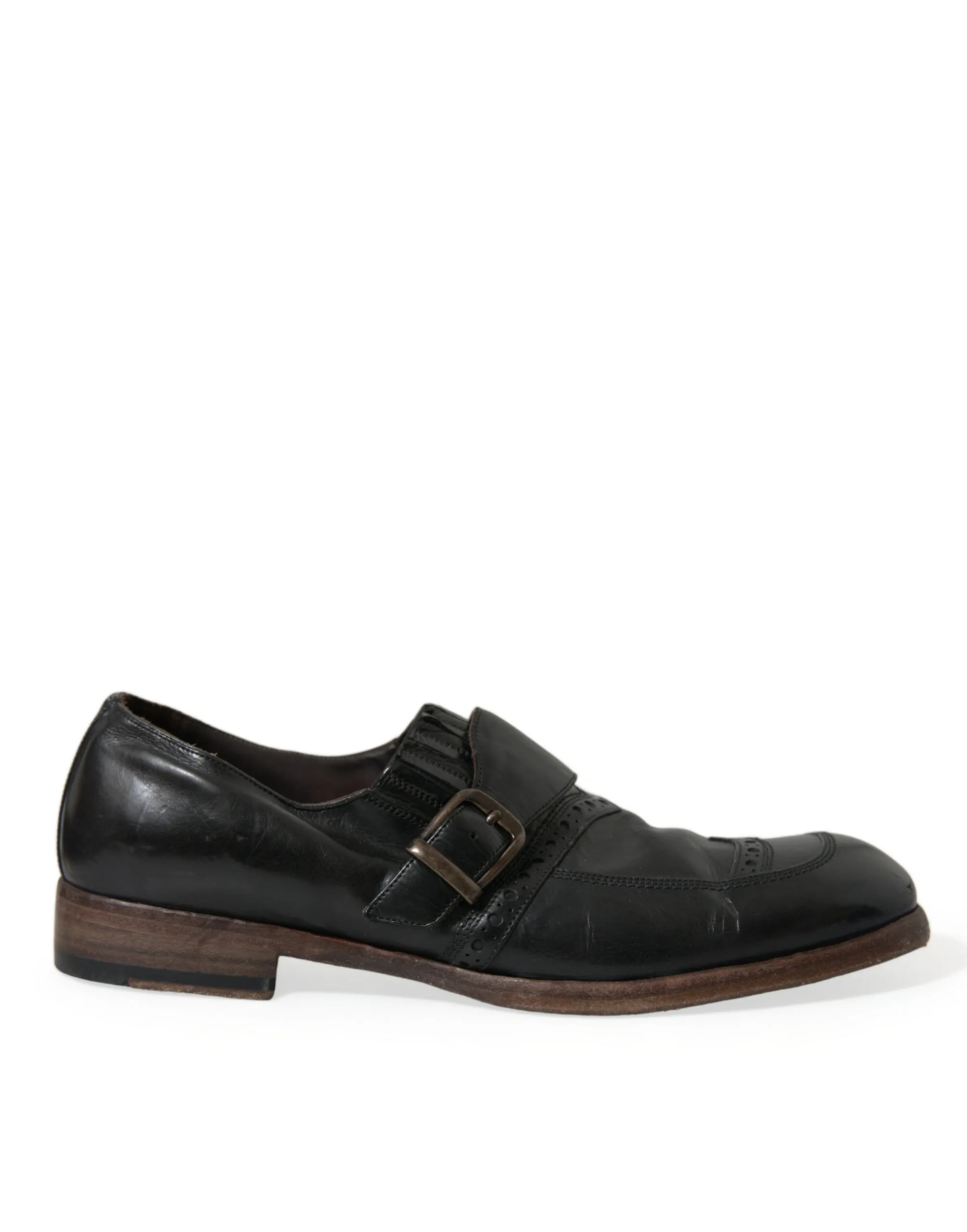 Dolce & Gabbana Men's Elegant Black Leather Moccasins Dress Shoes