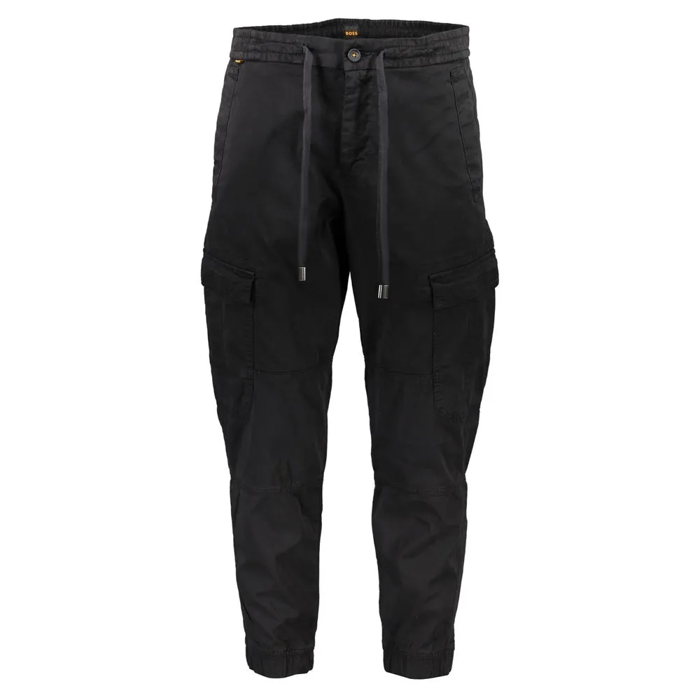 Hugo Boss Men's Black Cotton Men's Trouser