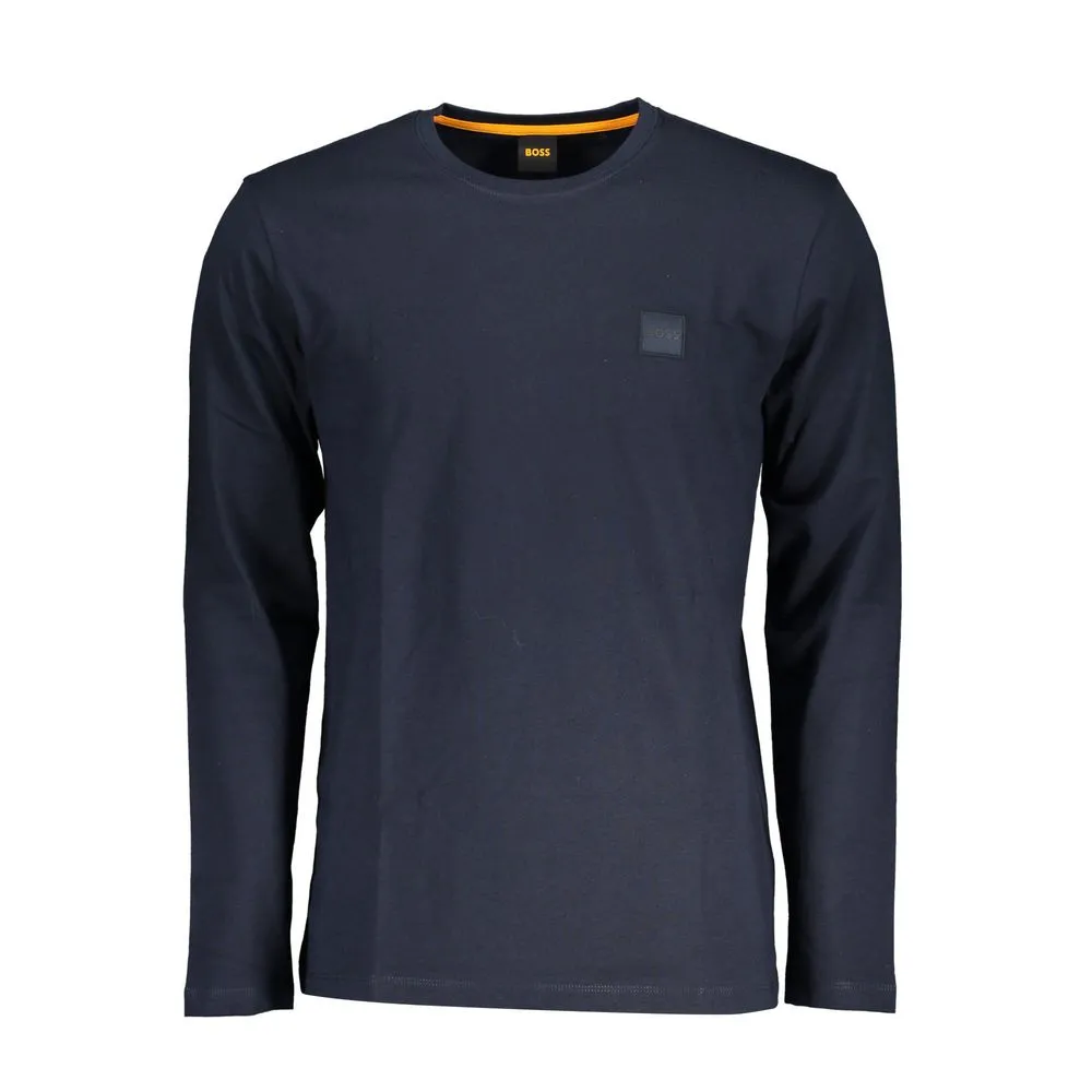 Hugo Boss Blue Cotton Men T-Shirt