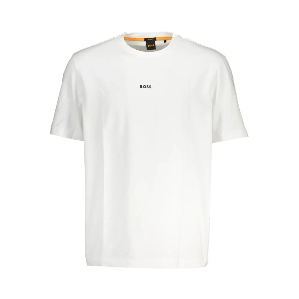 Hugo Boss White Cotton Men TShirt