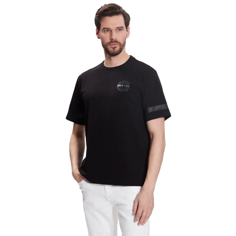 La Martina Men's Sleek Rubber-Logo Cotton Tee