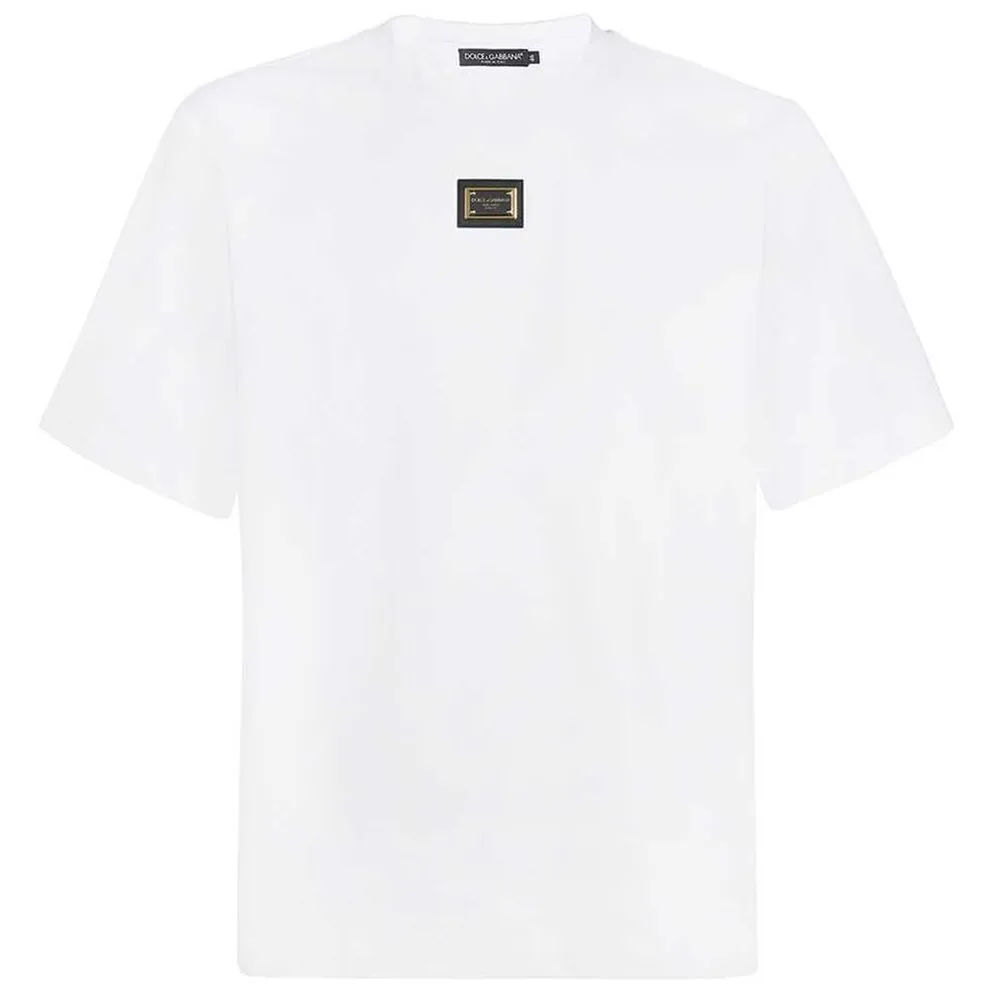 Dolce & Gabbana Men's Elegant Over Fit White Cotton Tee