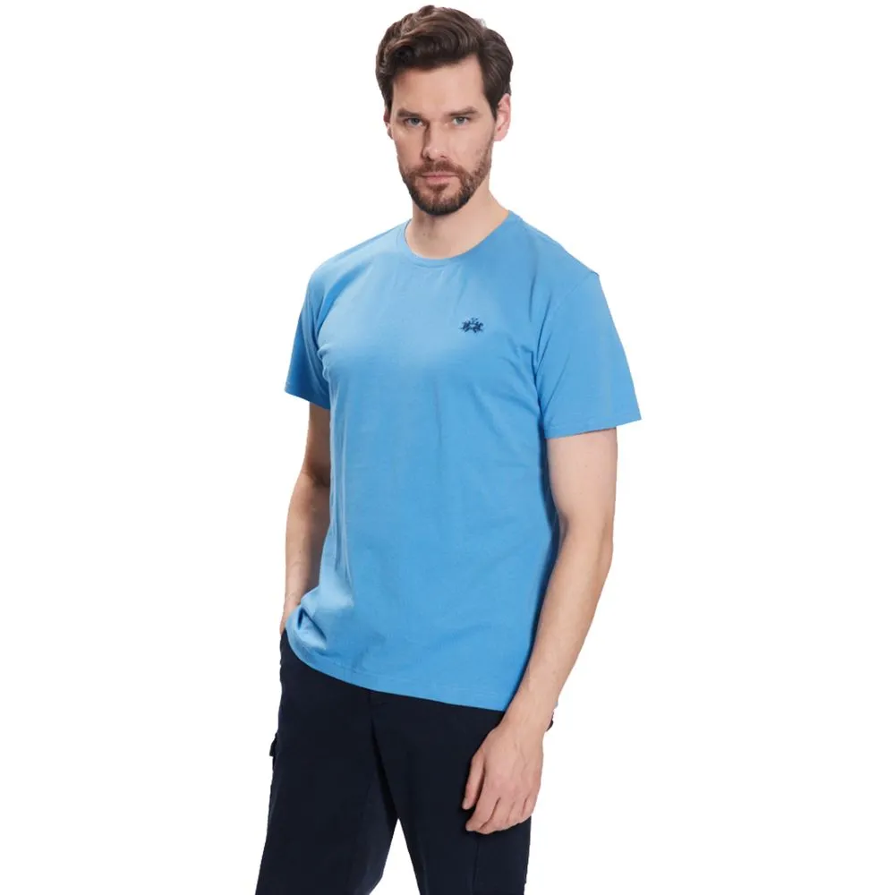La Martina Men's Elegant Embroidered Logo Jersey Tee
