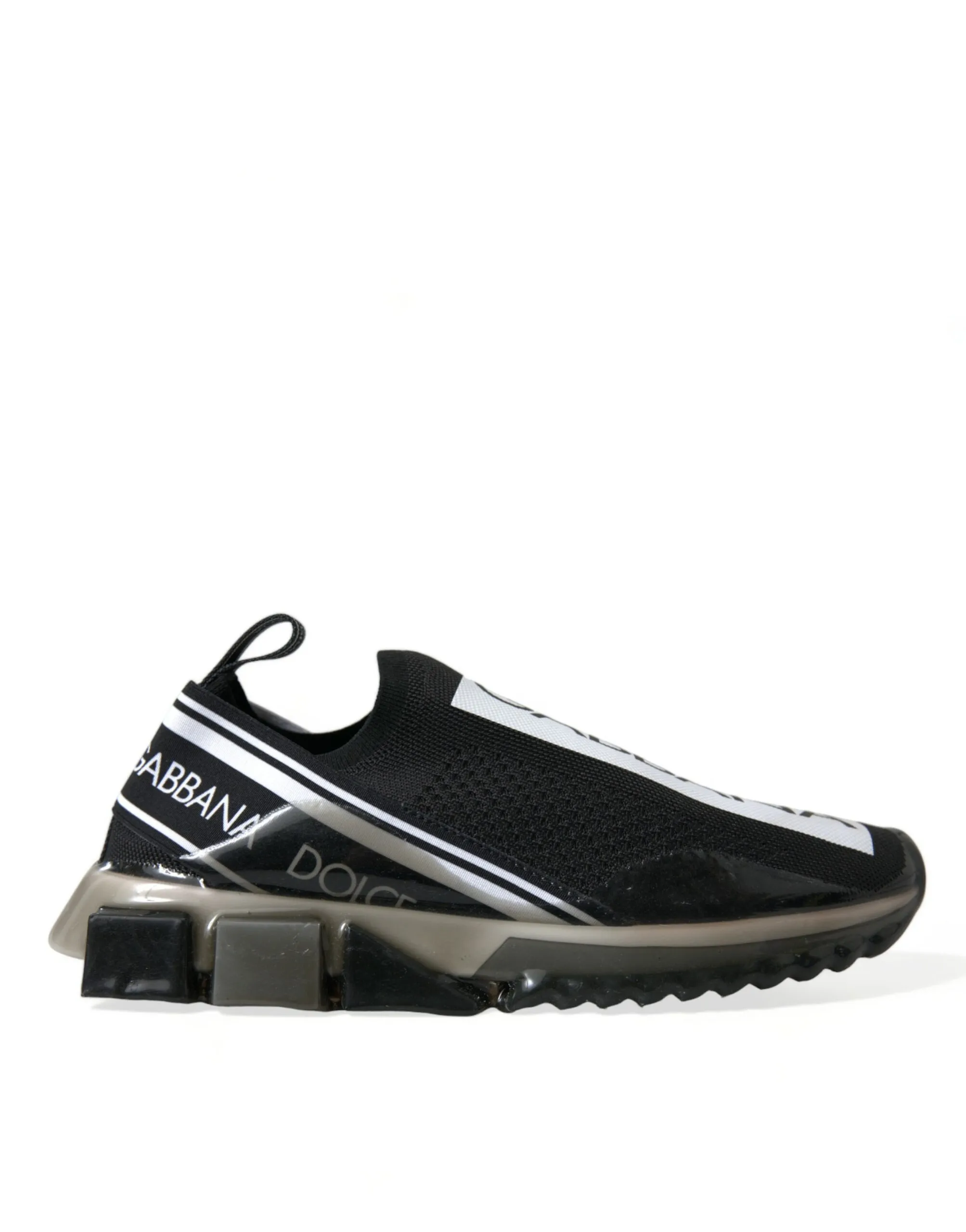 Dolce & Gabbana Men's Elegant Black & White Sorrento Sneakers