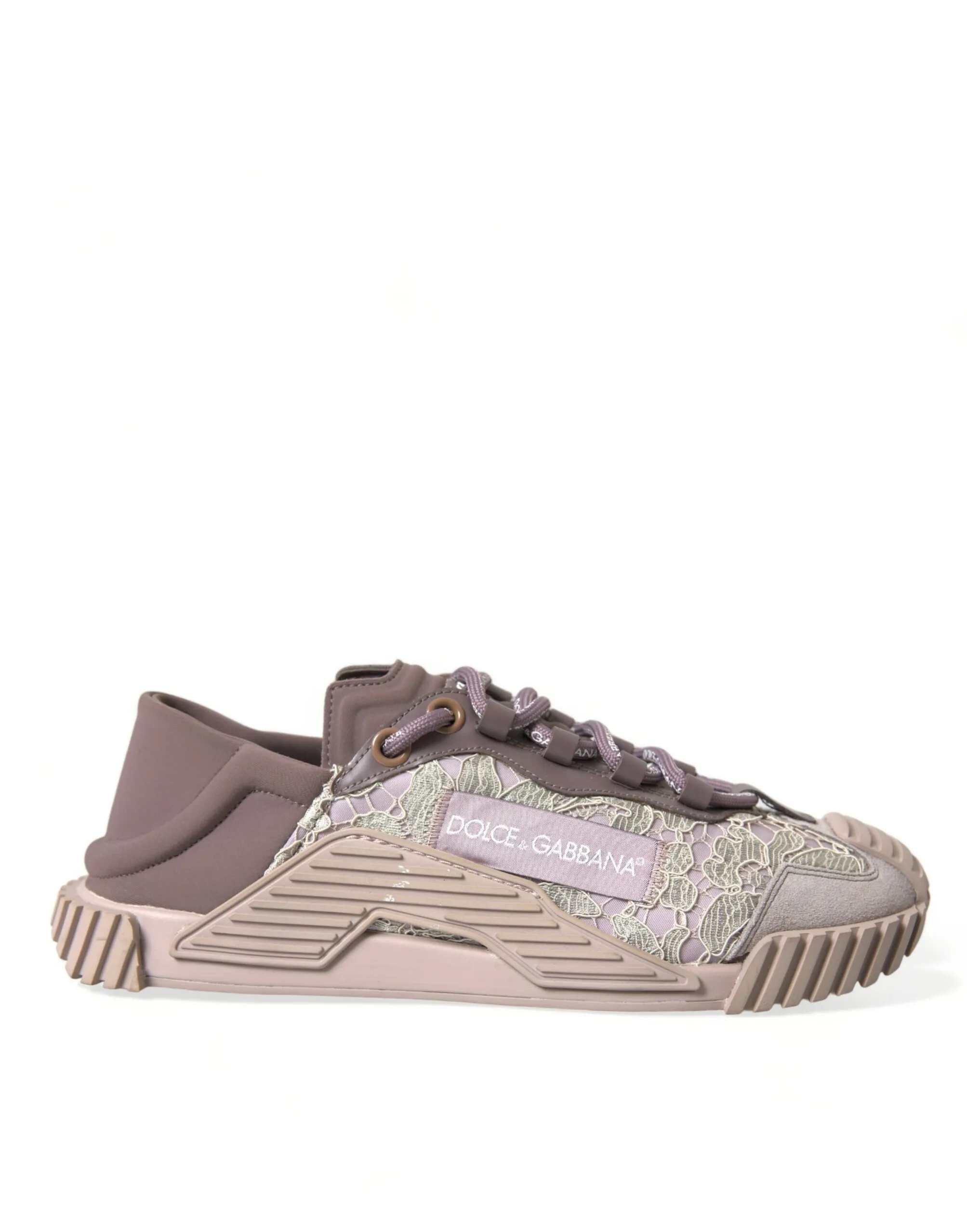 Dolce & Gabbana Women's Chic Pink NS1 Lace-Up Sneakers