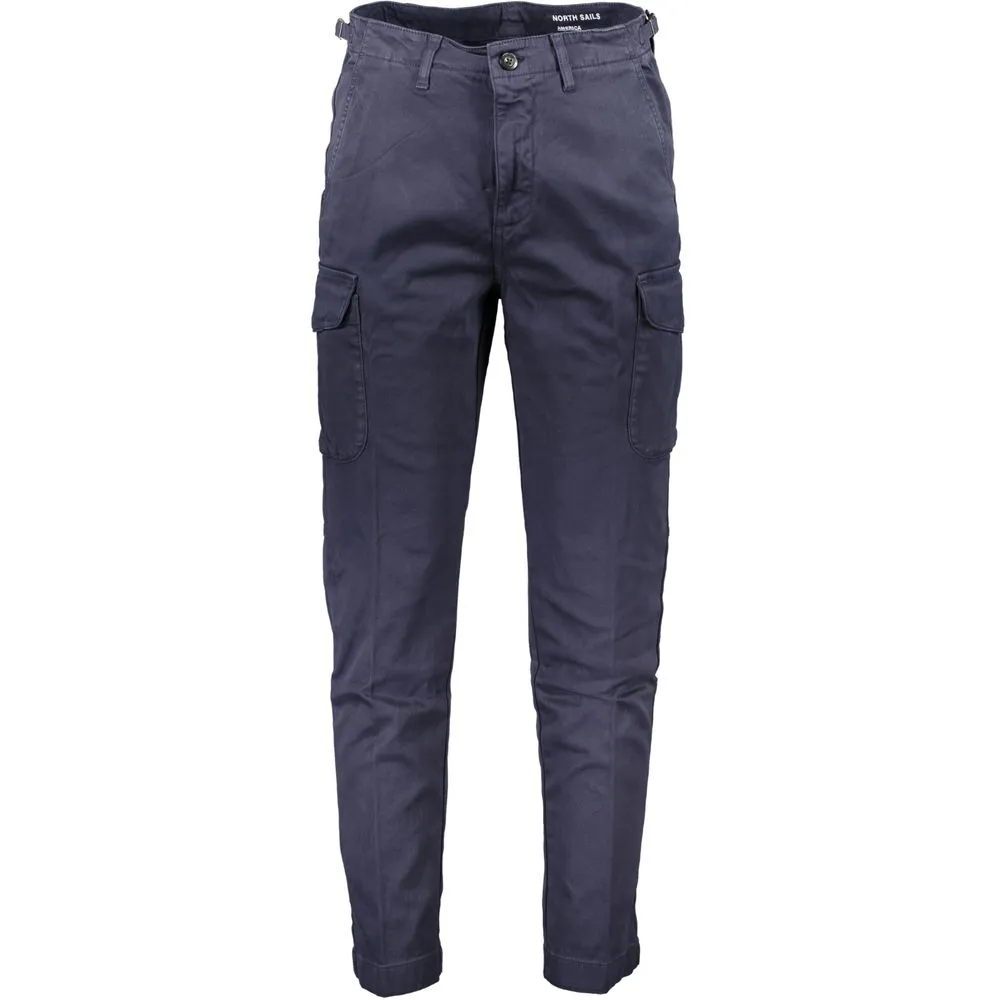 North Sails Blue Cotton Men Trouser