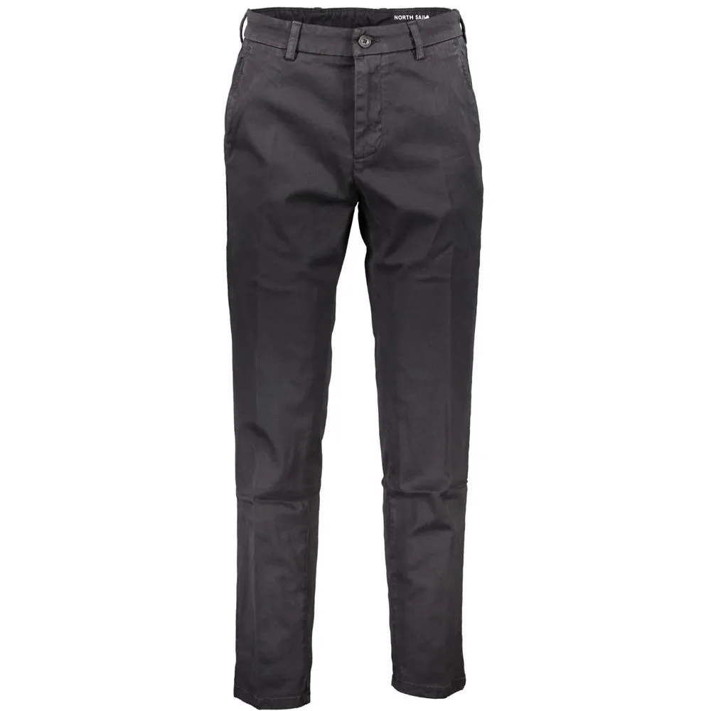 North Sails Black Cotton Men Trouser