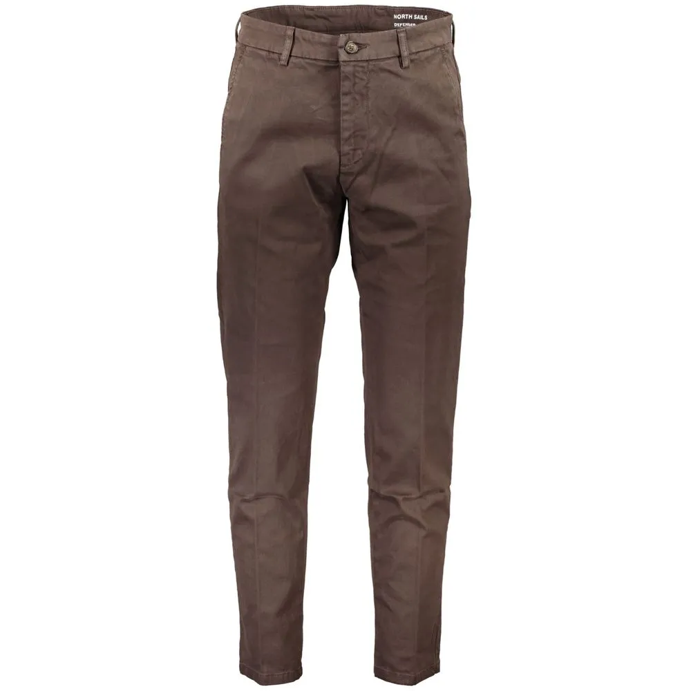 North Sails Men's Brown Cotton Mens Trouser
