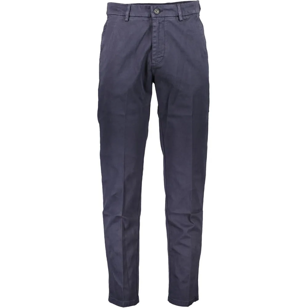 North Sails Blue Cotton Men Trouser