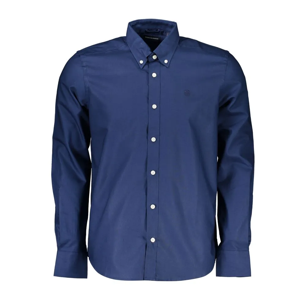 North Sails Blue Cotton Men Shirt