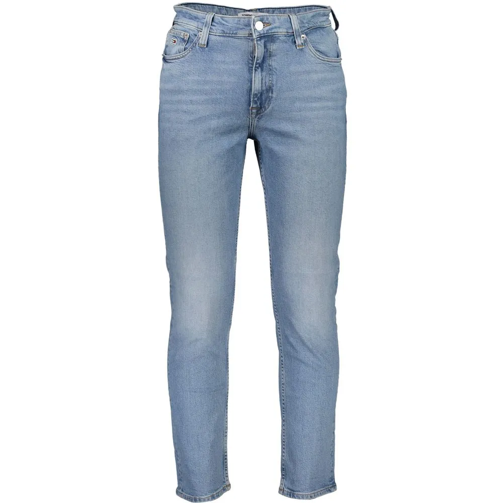 Tommy Hilfiger Light Blue Cotton Men Jeans