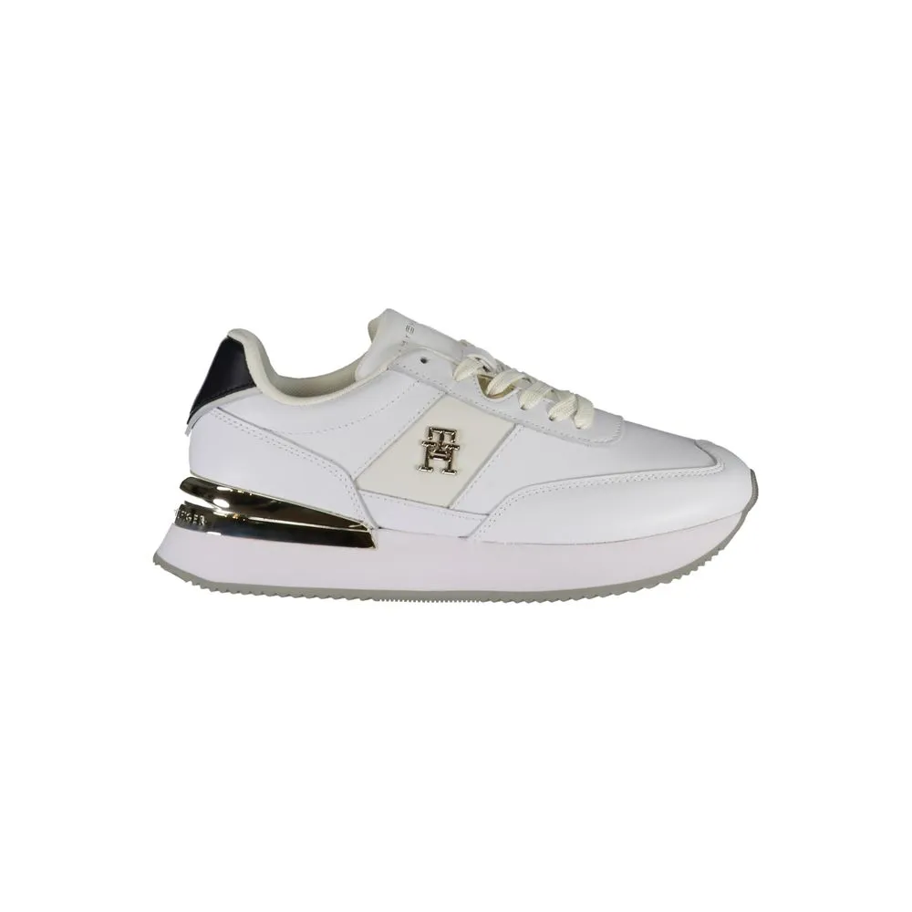 Tommy Hilfiger White Leather Women Sneaker