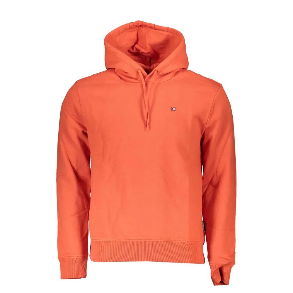 Napapijri Men's Chic Pink Fleece Hooded Sweatshirt