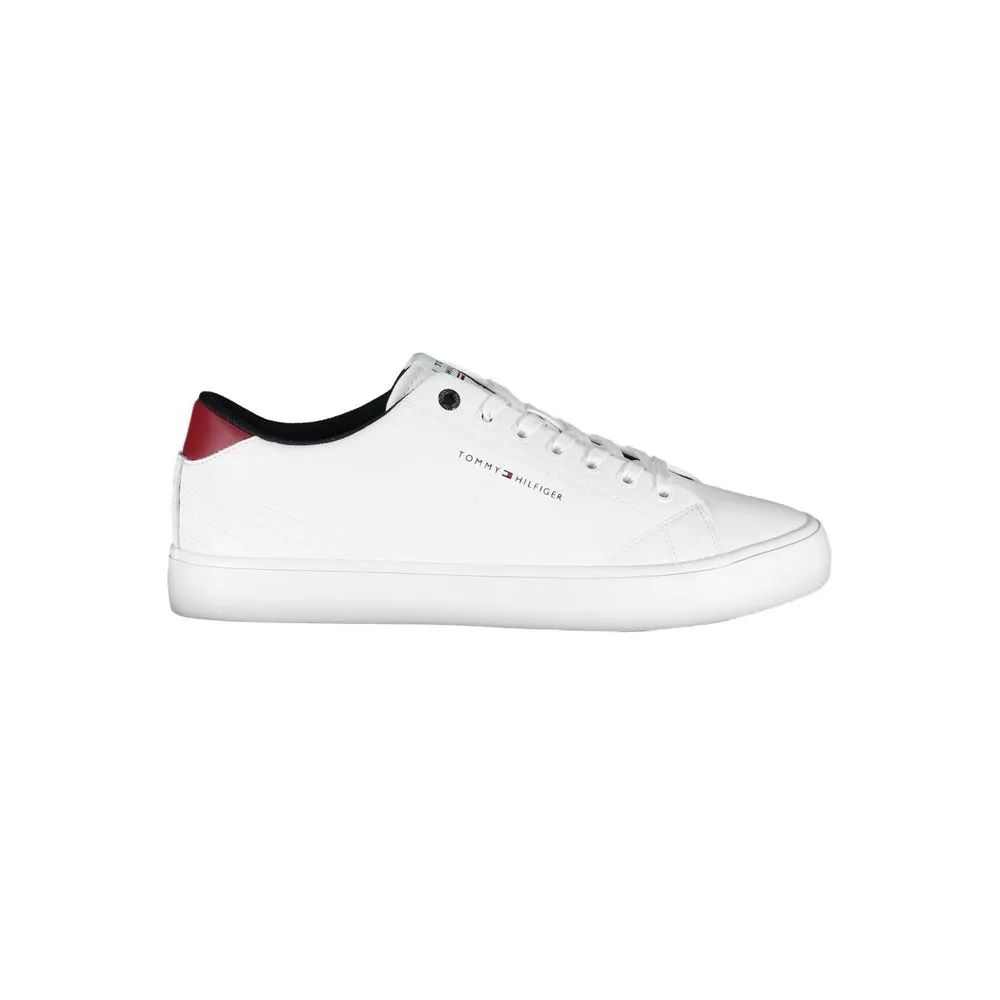 Tommy Hilfiger White Leather Men Sneaker