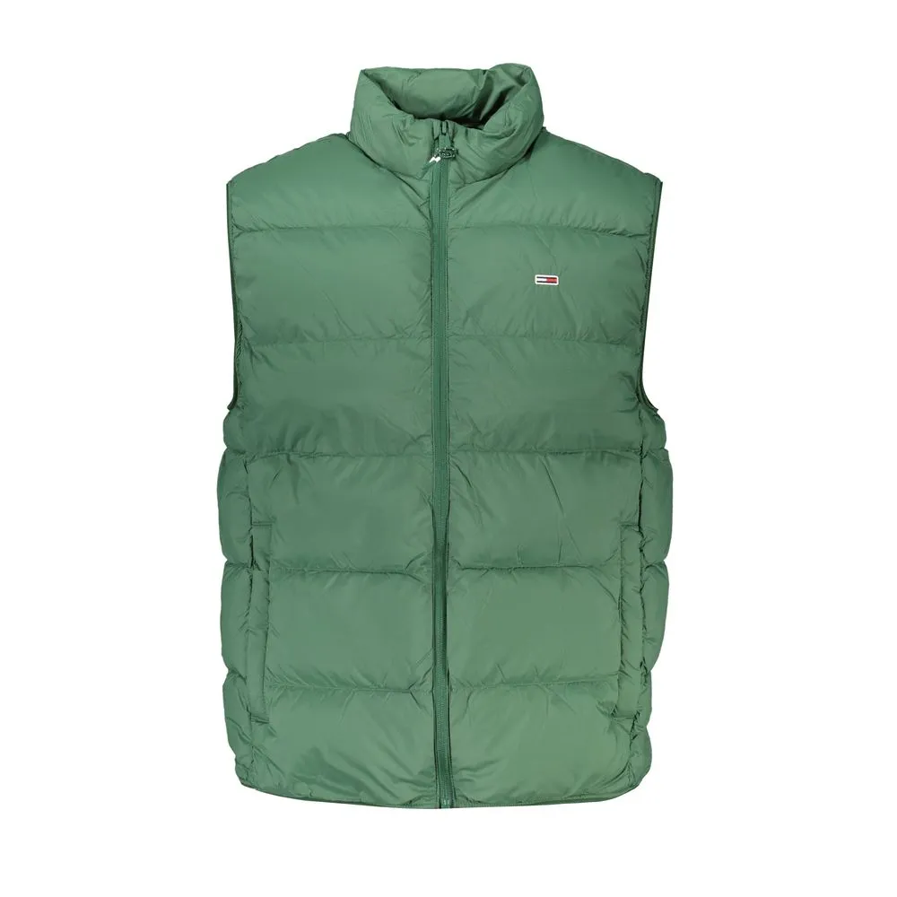 Tommy Hilfiger Men's Sleeveless Zip Jacket with Embroidered Logo