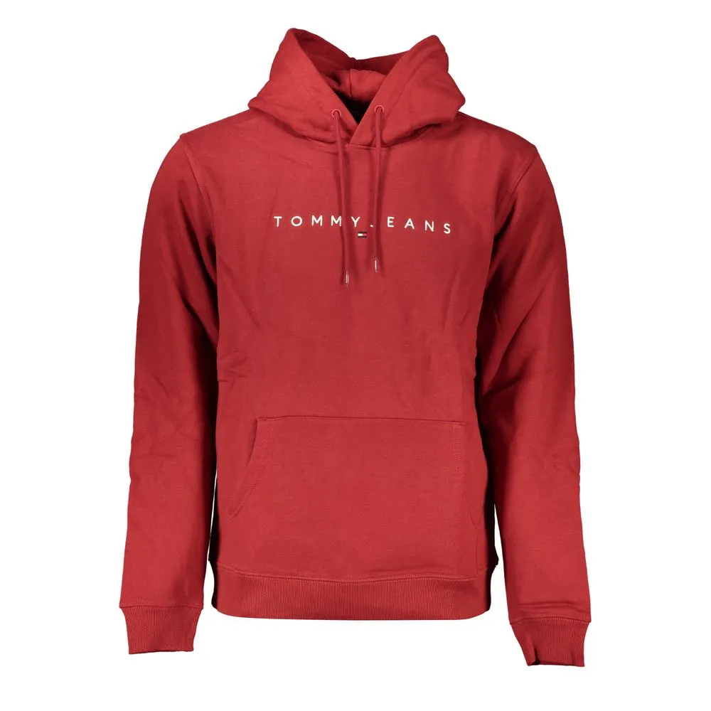 Tommy Hilfiger Men's Chic Pink Fleece Hooded Sweatshirt