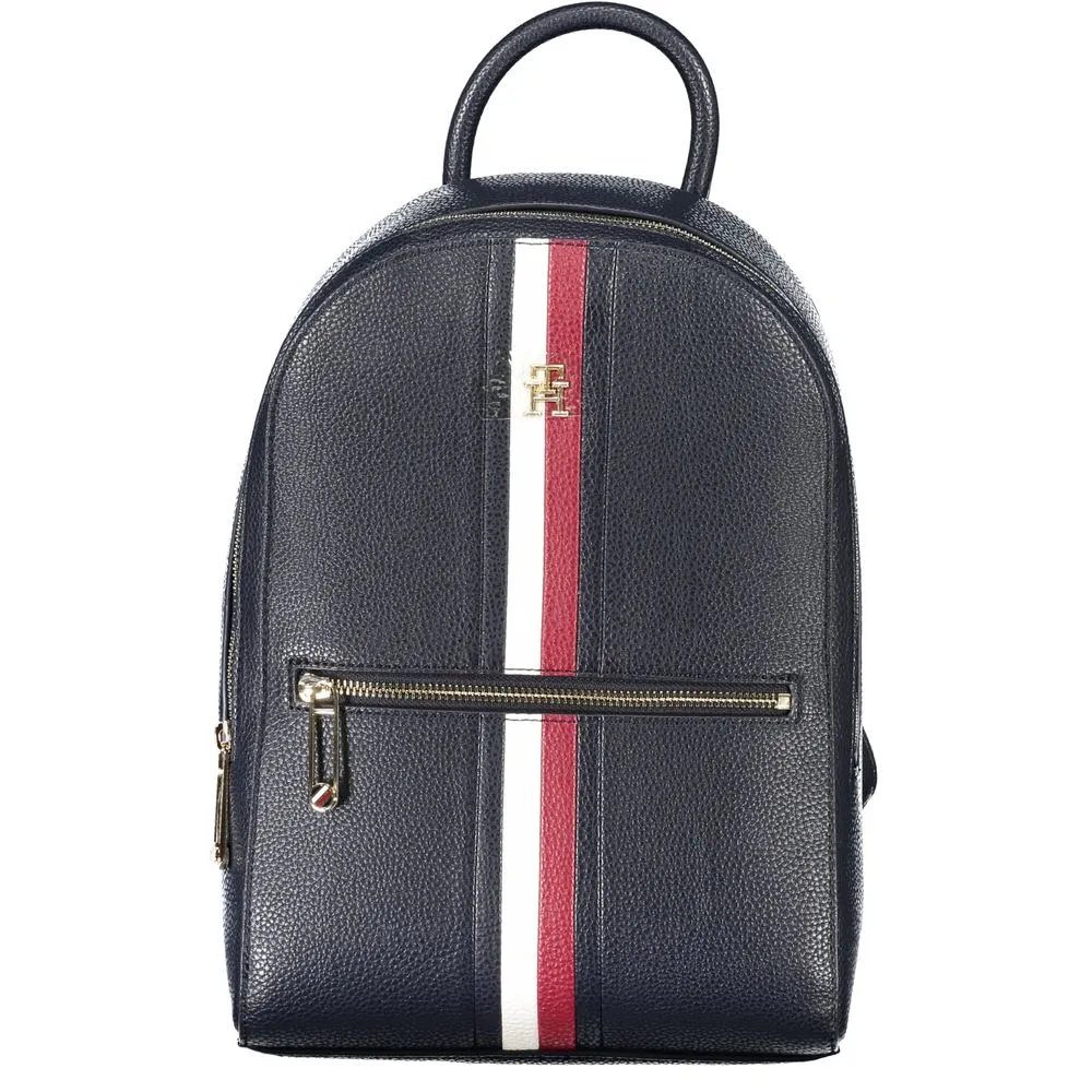 Tommy Hilfiger Women's Chic Blue BackPack with Contrasting Accents