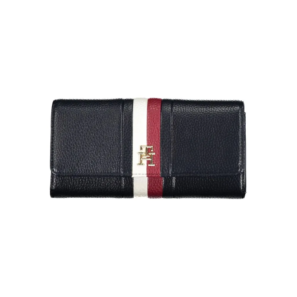 Tommy Hilfiger Women's Chic Blue Polyethylene Wallet with Coin Purse