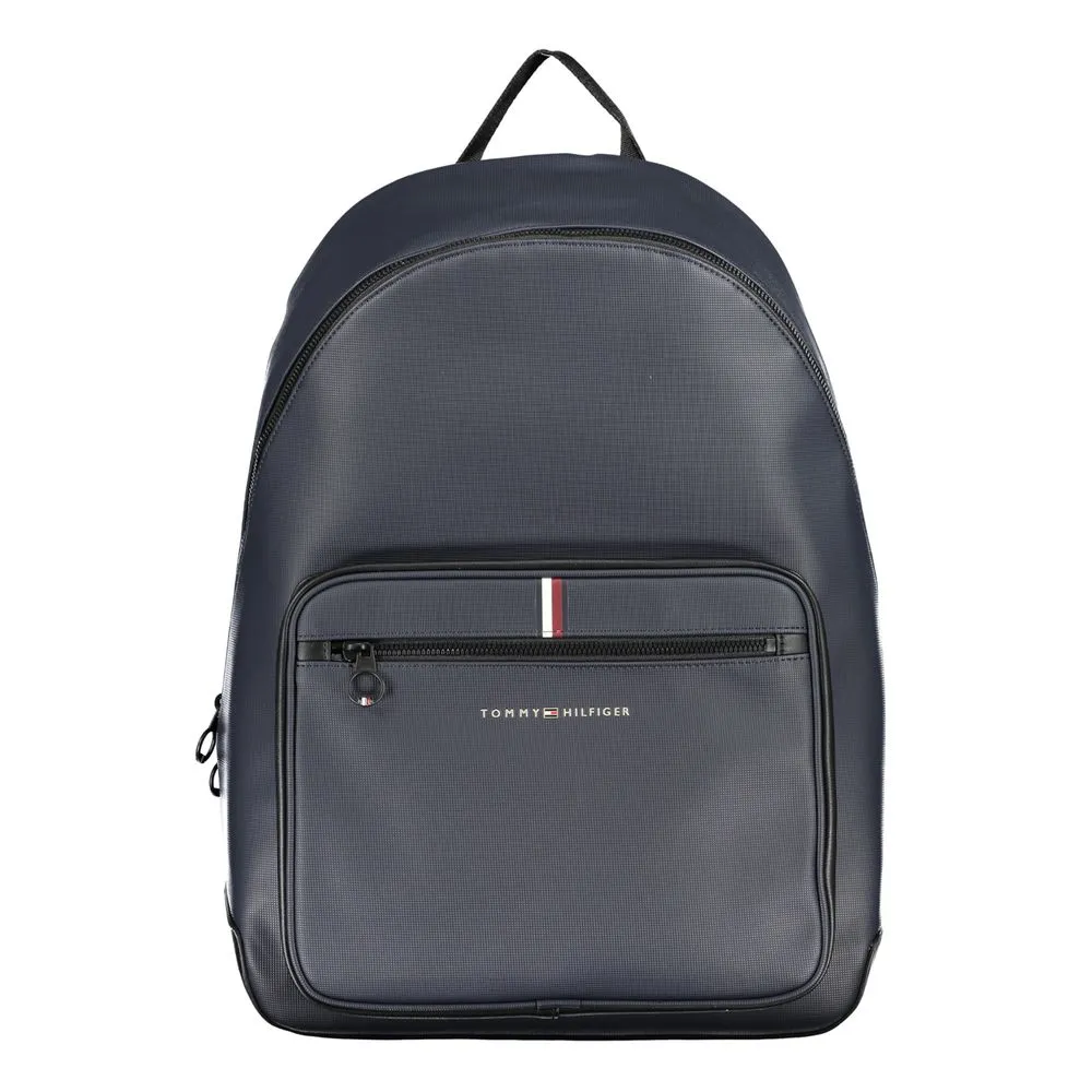 Tommy Hilfiger Men's Elegant Blue Designer Backpack